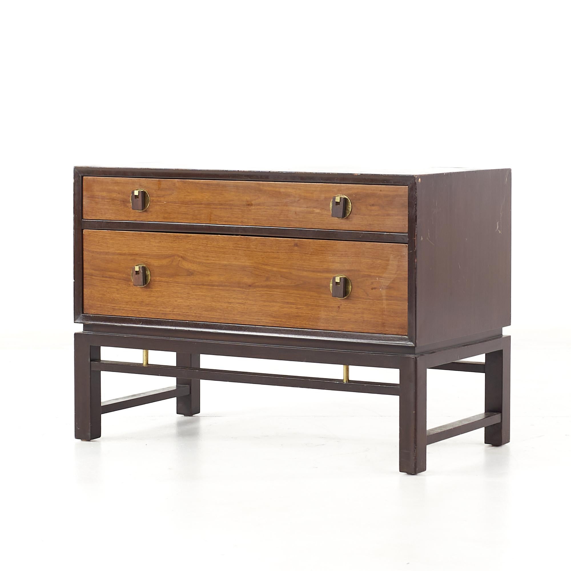 Late 20th Century Edward Wormley for Dunbar Mid Century Nightstands, Pair