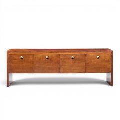 Edward Wormley für Dunbar Mid Century Palisander, Eiche und Messing Credenza