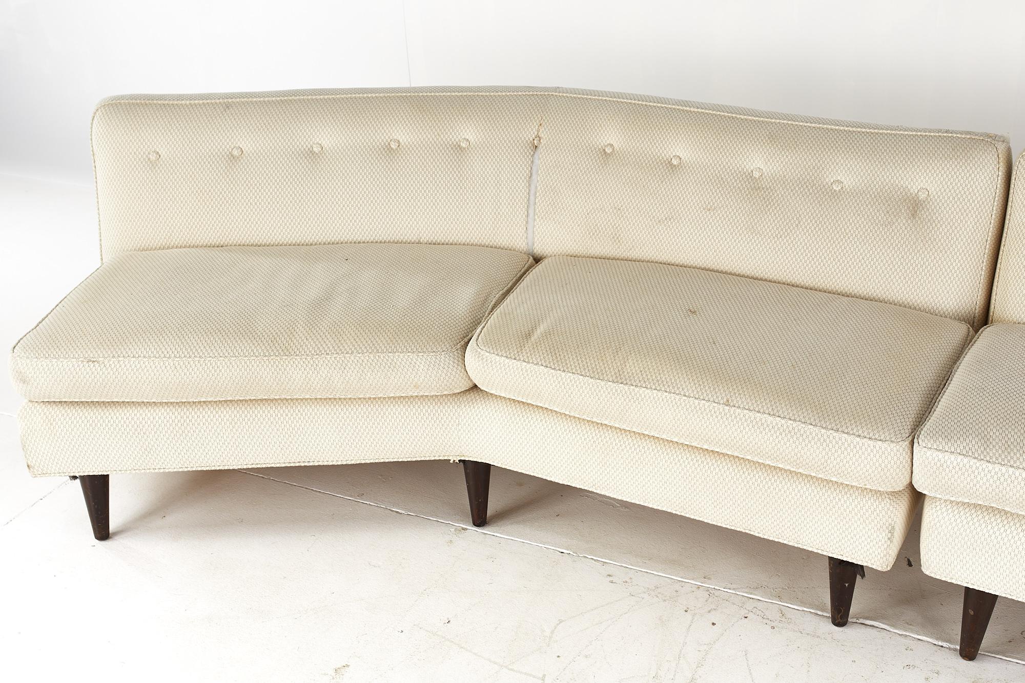 Late 20th Century Edward Wormley for Dunbar Midcentury Sectional Sofa For Sale