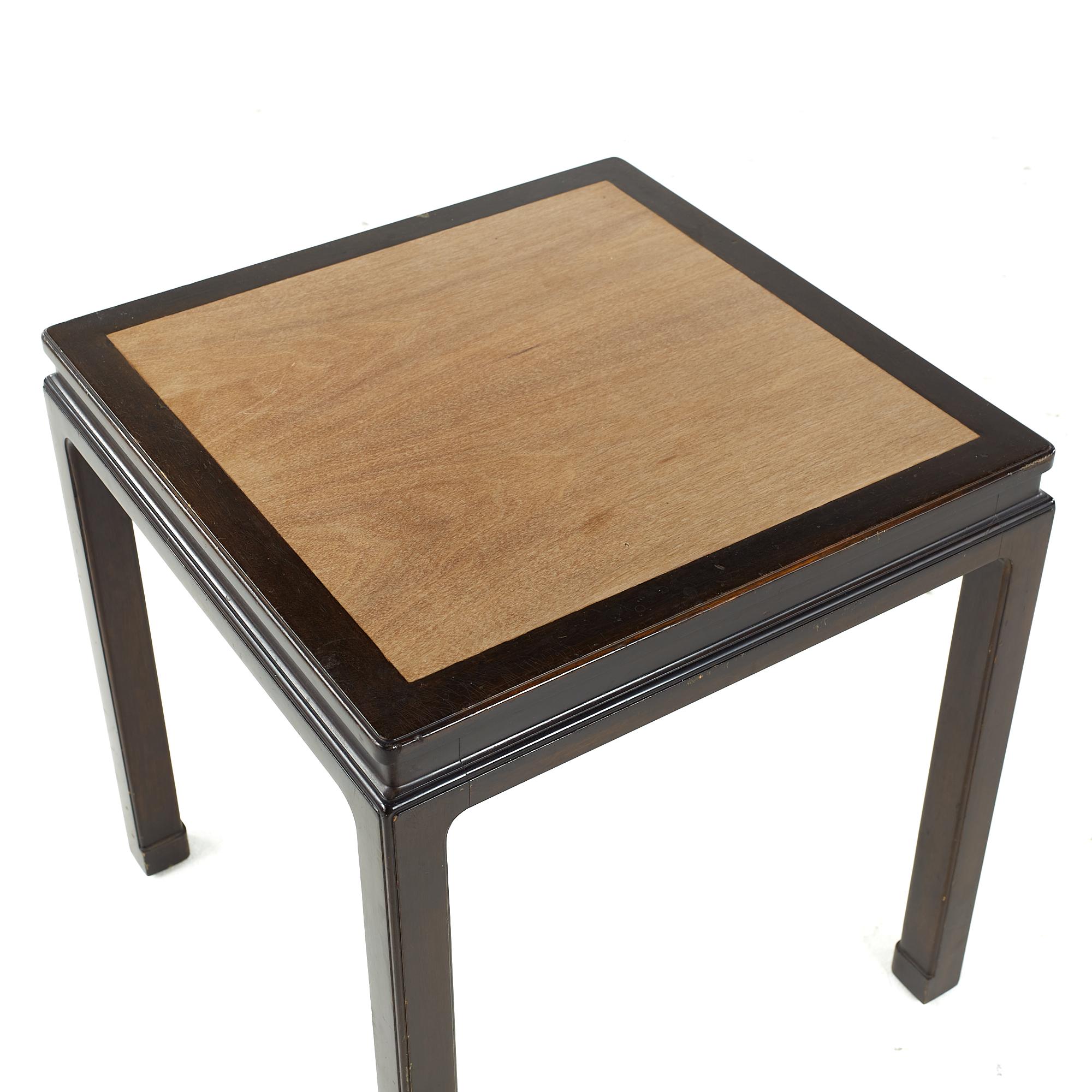 Wood Edward Wormley for Dunbar Midcentury Side End Table For Sale