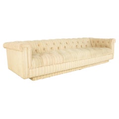 Edward Wormley for Dunbar Mid Century Tufted Chesterfield Party Sofa