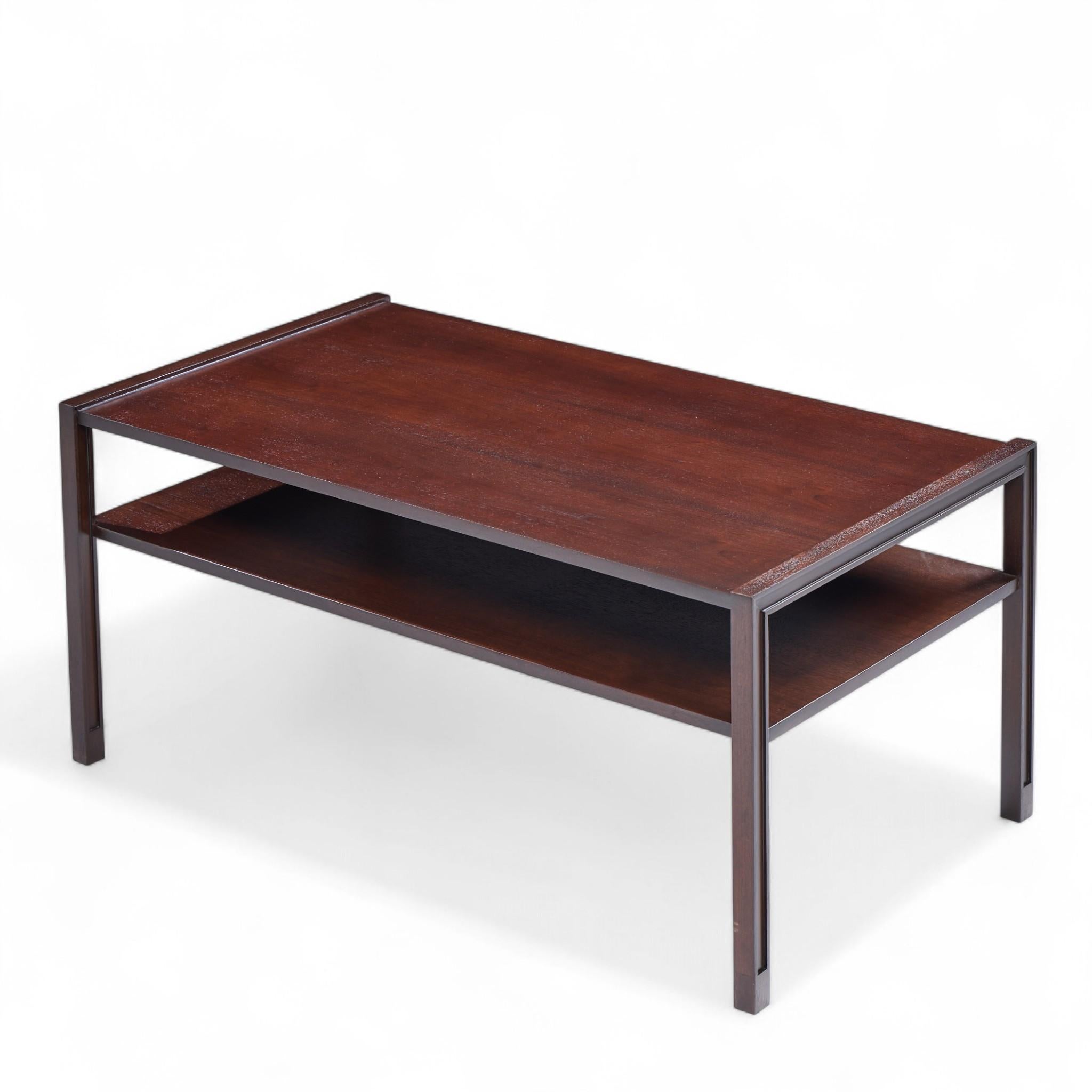 Table basse à deux niveaux du milieu du siècle dernier d'Edward Wormley pour Dunbar en vente 2