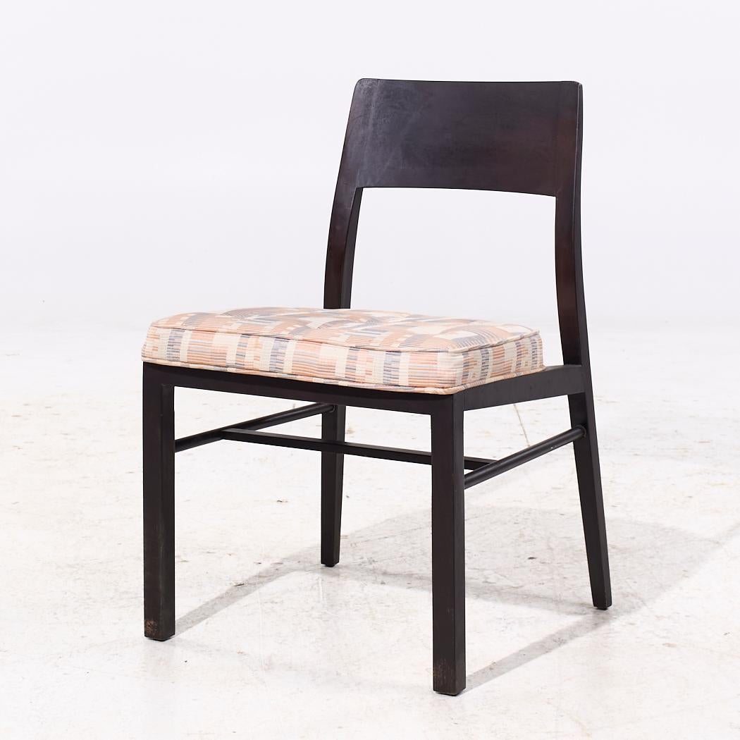 Edward Wormley para Dunbar Sillas de comedor de nogal de mediados de siglo - Set de 6 finales del siglo XX en venta