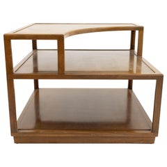 Edward Wormley for Dunbar Midcentury Square 3-Tier Corner Table