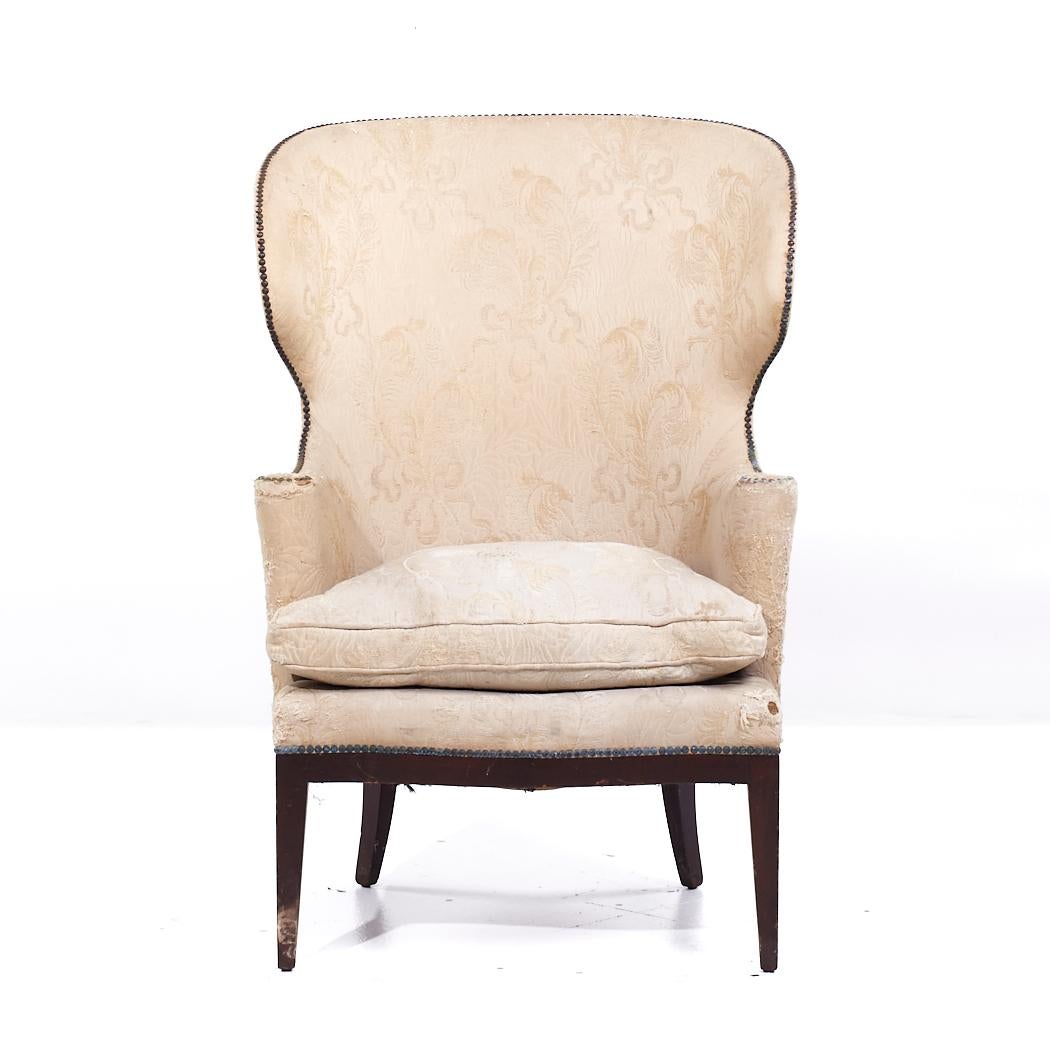 Edward Wormley for Dunbar Model 1038 Mid Century Wingback Lounge Chair (Chaise longue à dossier pivotant)

Cette chaise longue mesure : 29,5 de large x 30 de profond x 45 de haut, avec une hauteur d'assise de 21 pouces et une hauteur d'accoudoir de