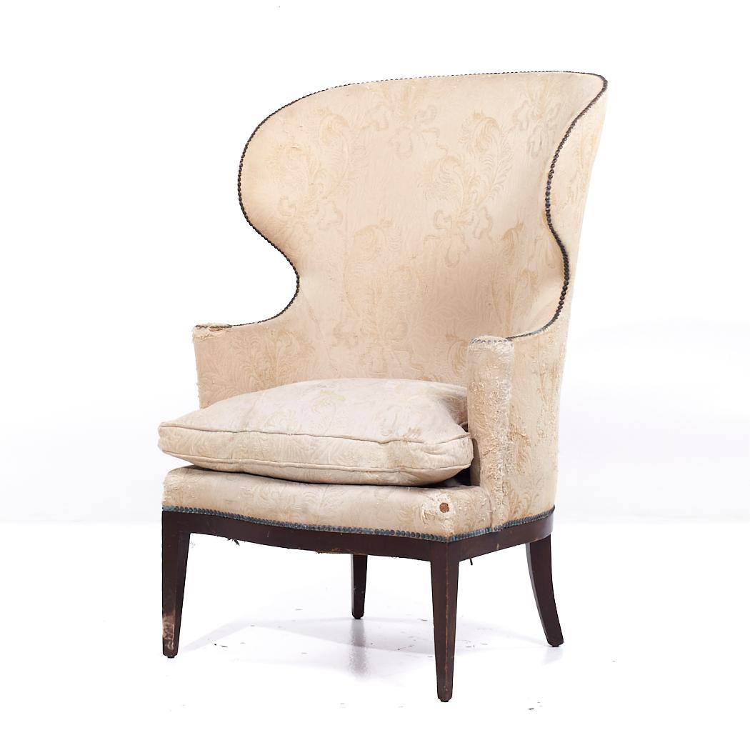 Mid-Century Modern Edward Wormley for Dunbar Model 1038 Mid Century Wingback Lounge Chair (Chaise longue à dossier pivotant) en vente