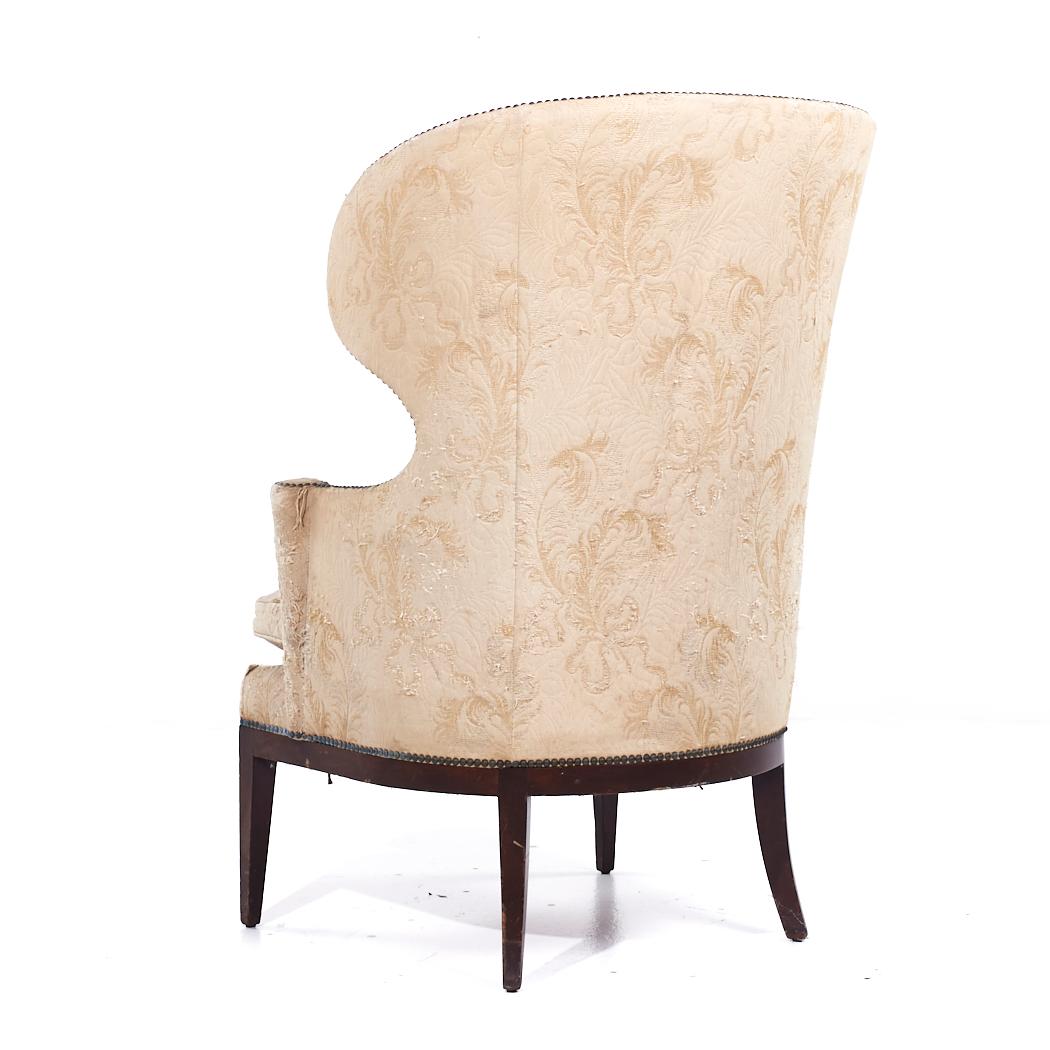 Fin du 20e siècle Edward Wormley for Dunbar Model 1038 Mid Century Wingback Lounge Chair (Chaise longue à dossier pivotant) en vente