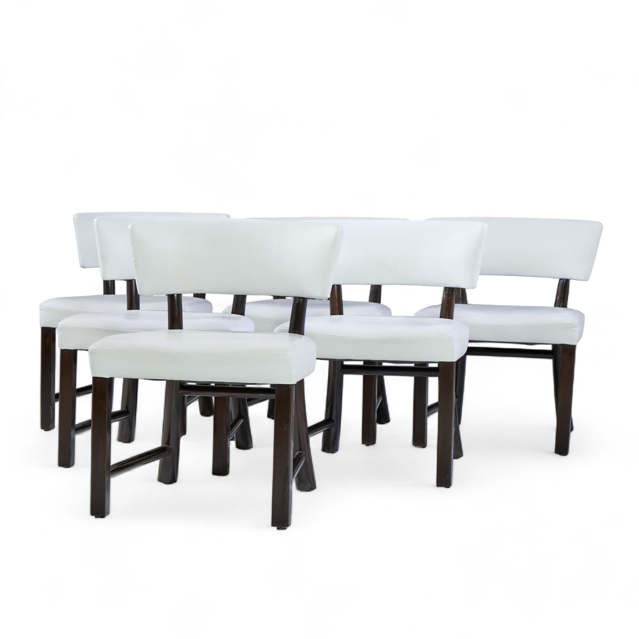 Edward Wormley für Dunbar Model 4735 Mid Century Dining Stühle - 6er Set (Moderne der Mitte des Jahrhunderts) im Angebot