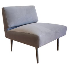 Edward Wormley for Dunbar Model 4827 Slipper Lounge Chair Freshly Upholstered