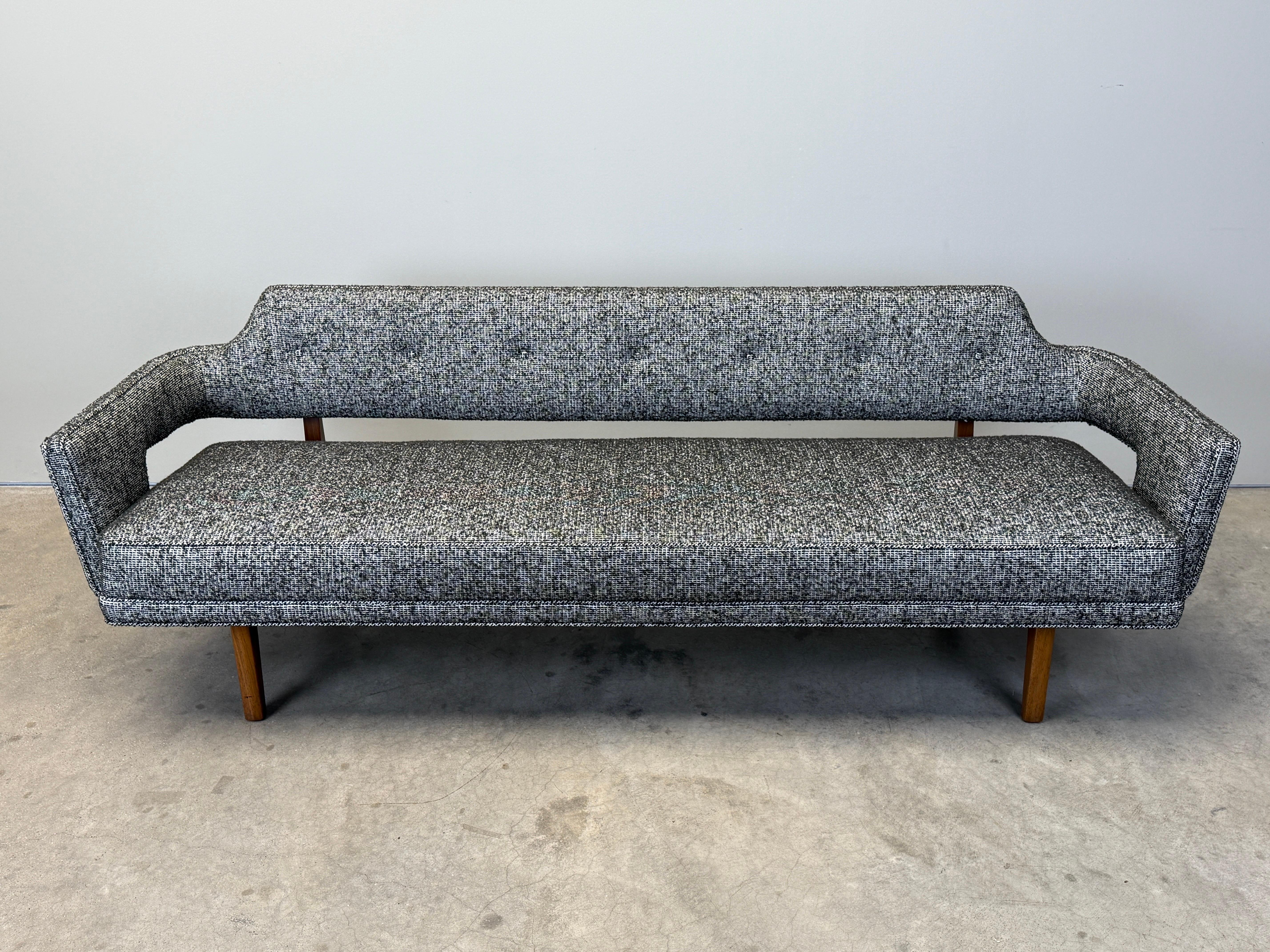 Mid-20th Century Edward Wormley for Dunbar Model 486 Bracket Back Sofa For Sale