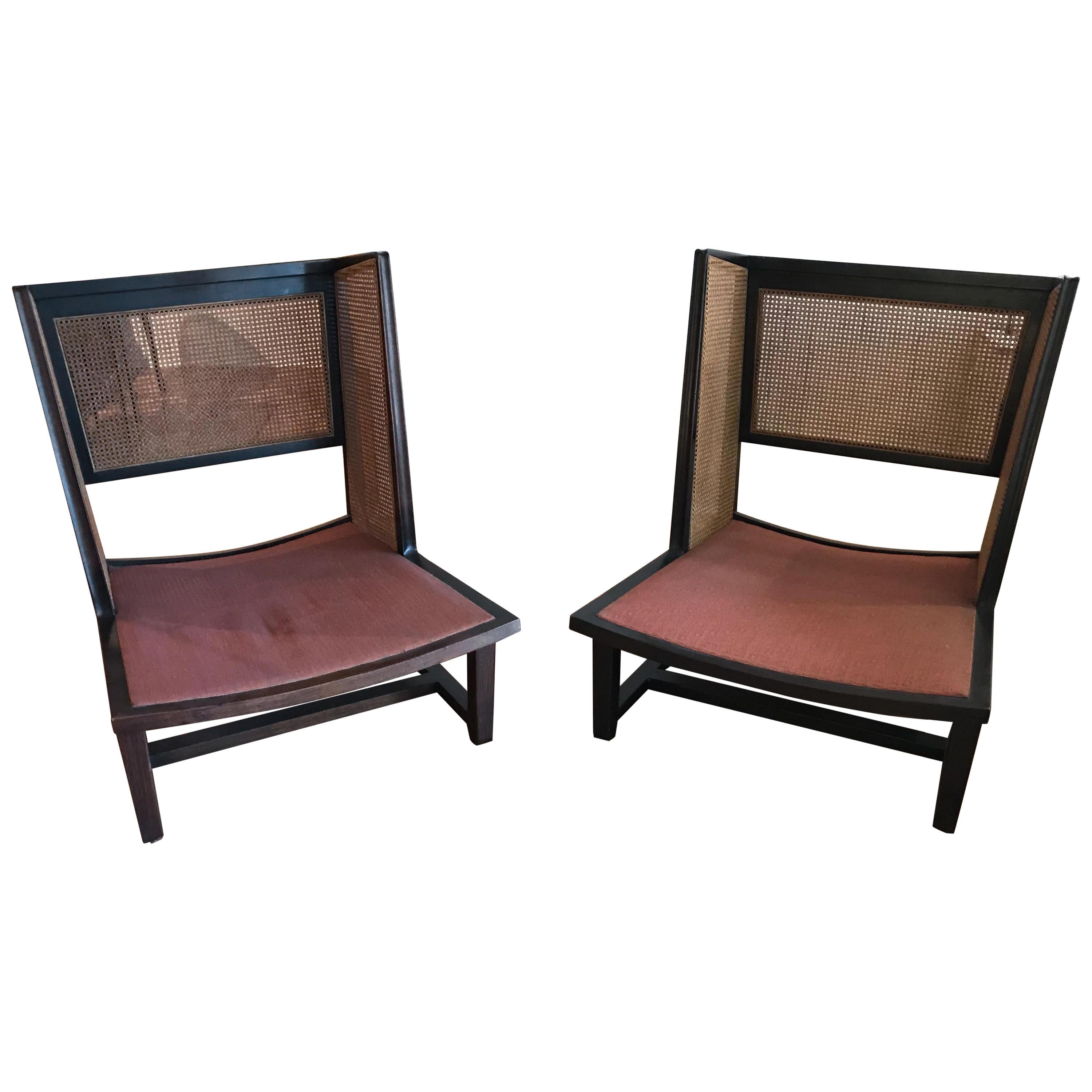 Edward Wormley for Dunbar Model 6016 Wing Chairs For Sale