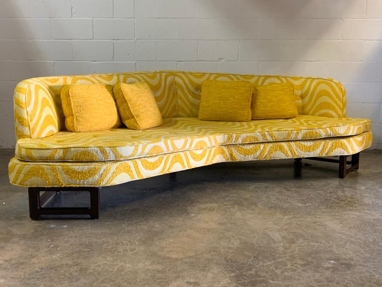Edward Wormley for Dunbar Model 6329A Large Angled Sofa For Sale 3