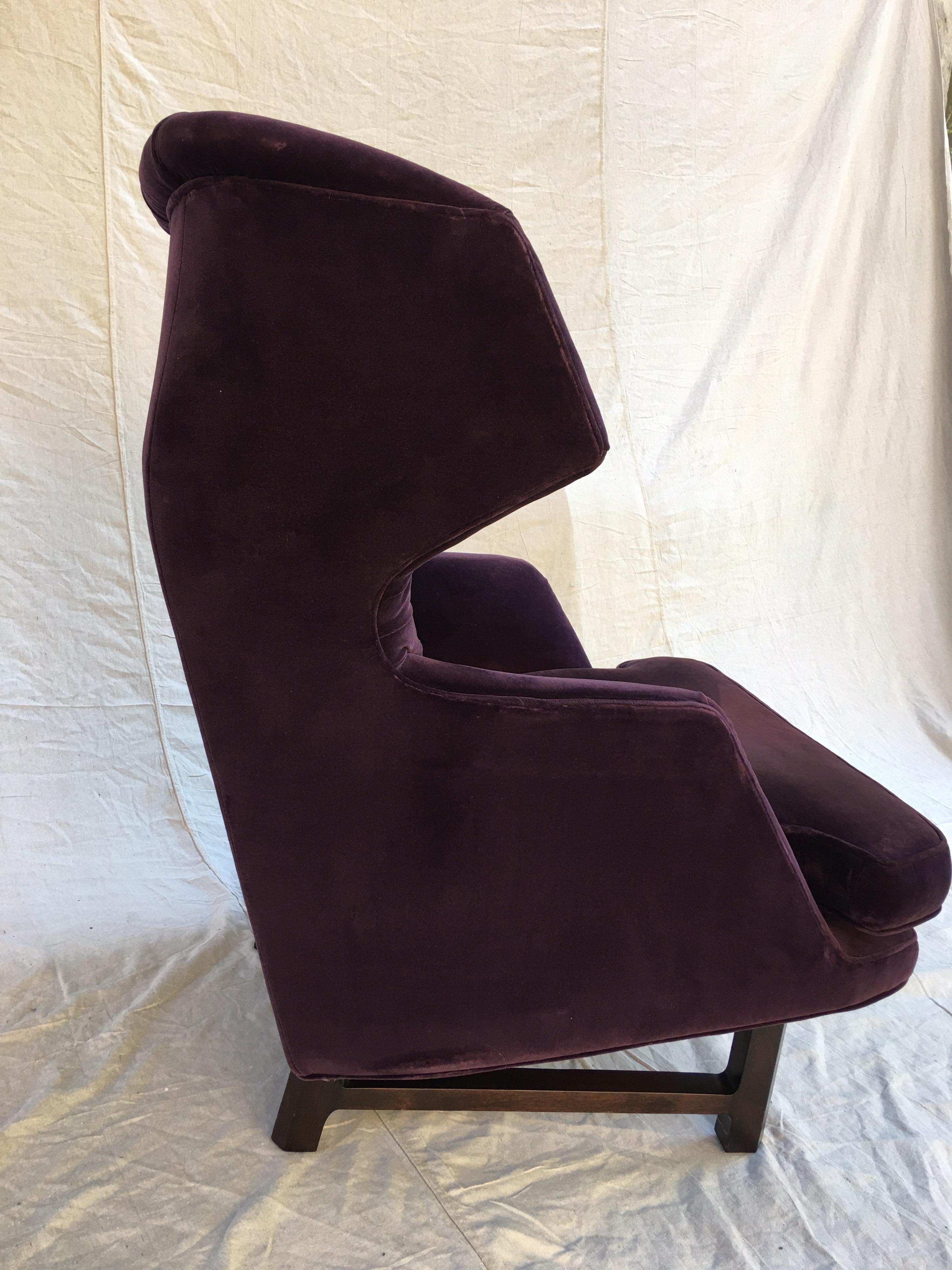Mid-20th Century Edward Wormley for Dunbar Janus  Wing Back Lounge Chair