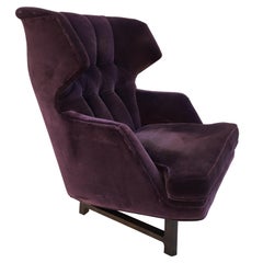 Edward Wormley for Dunbar Janus Wing Back Lounge Chair Edward Wormley for Dunbar Janus Wing Back Lounge Chair