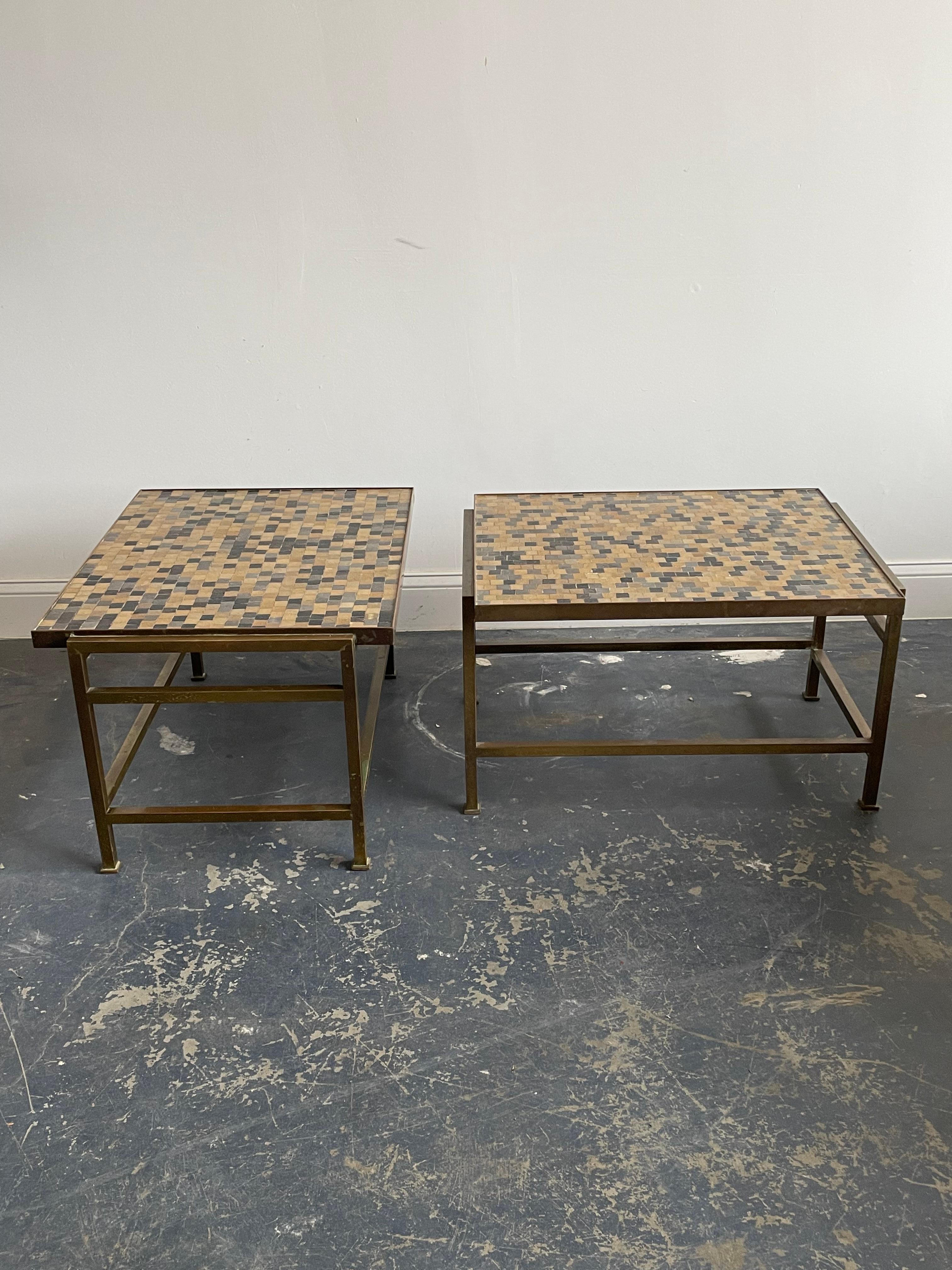 Edward Wormley for Dunbar Murano Glass Tile Top Tables 5