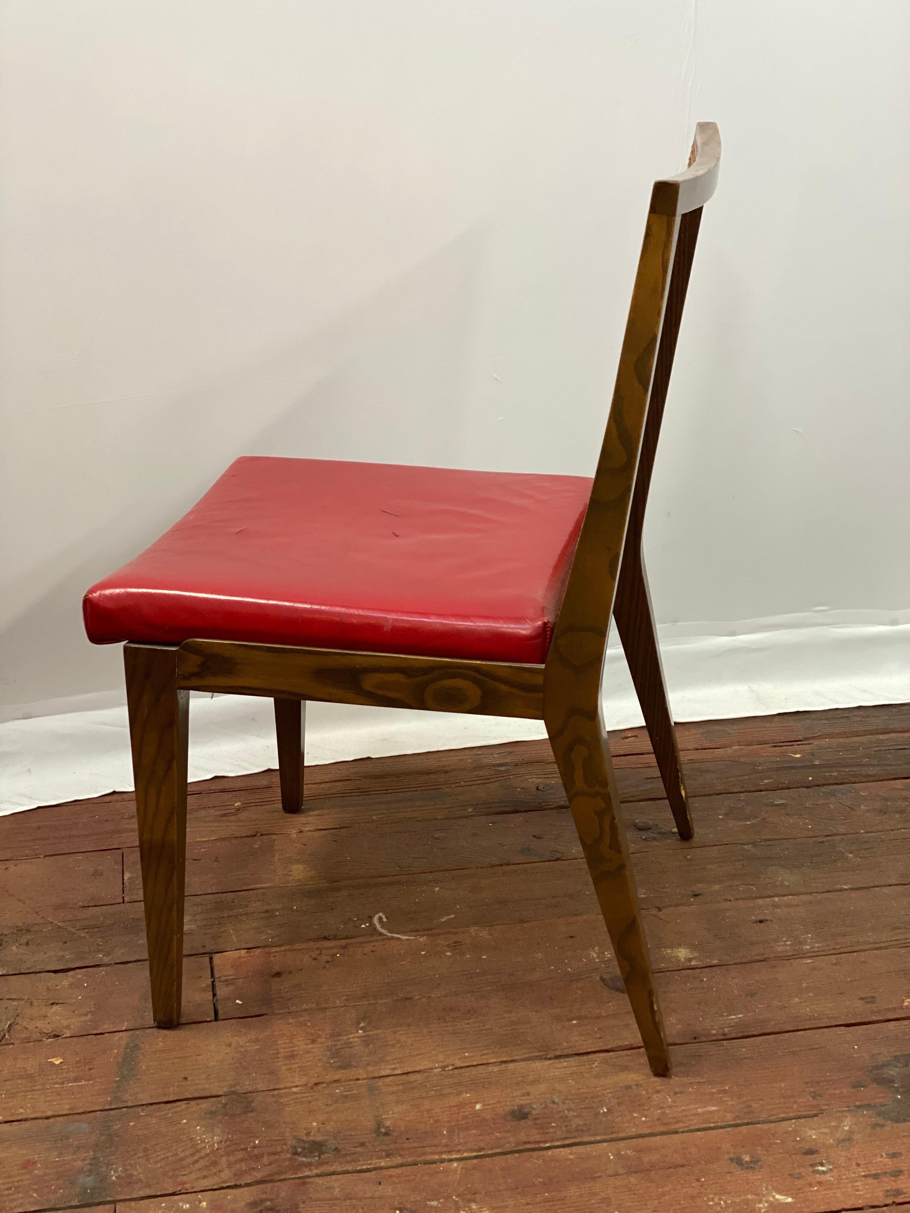 Edward Wormley for Dunbar Oak and Cane Back Dining Chairs, Set of Four in vendita 4