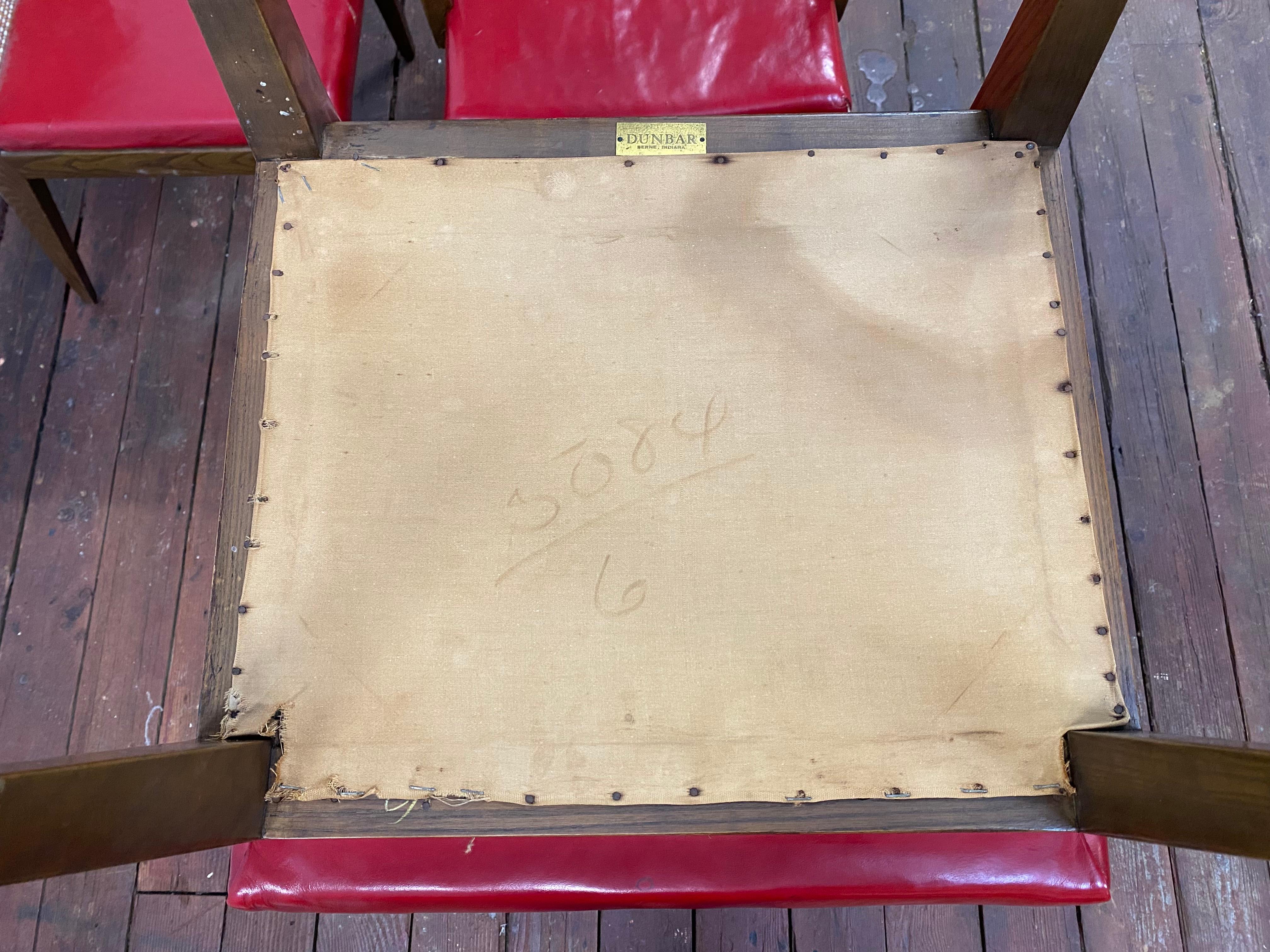 Edward Wormley for Dunbar Oak and Cane Back Dining Chairs, Set of Four in vendita 7