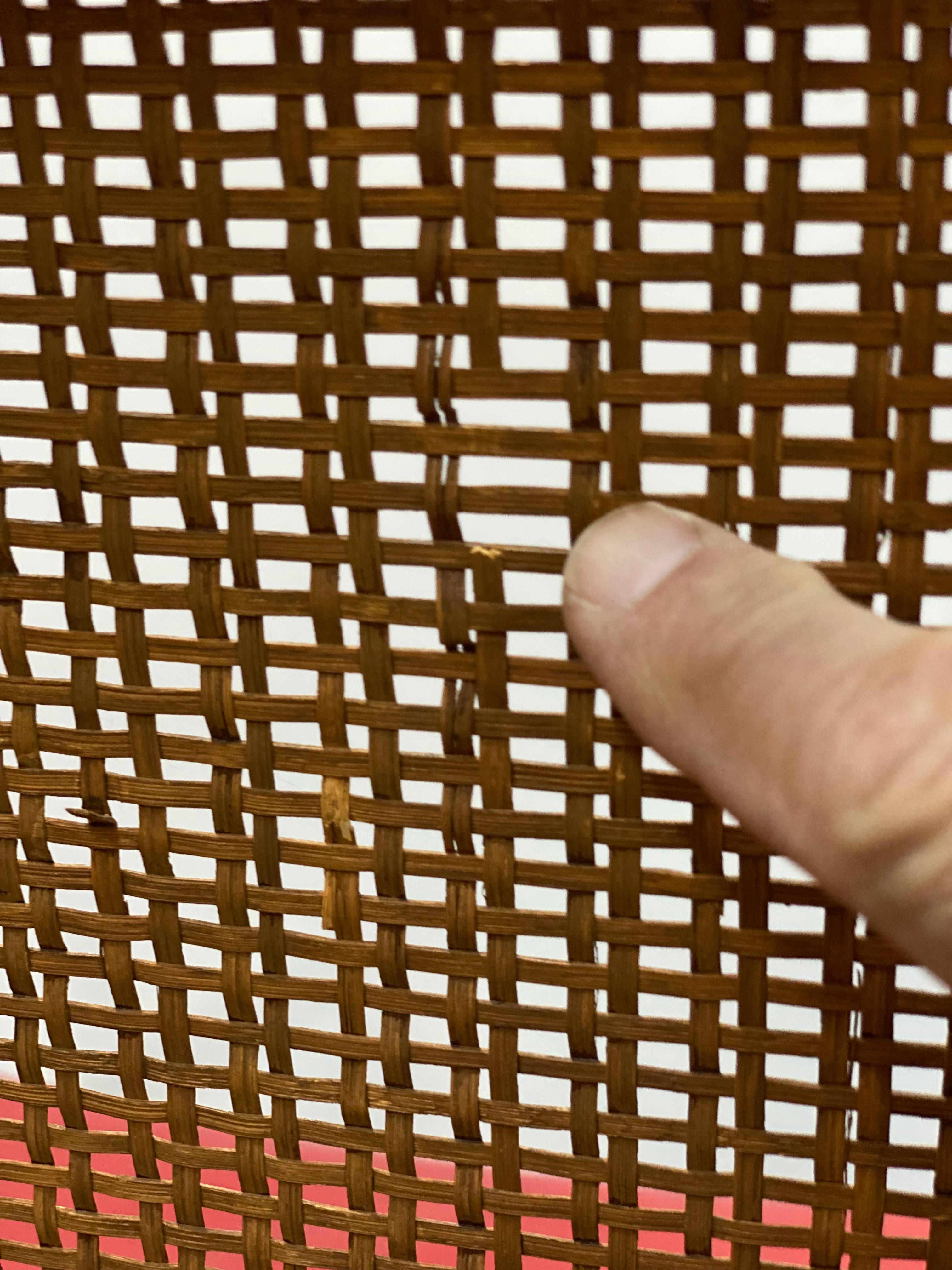 Edward Wormley for Dunbar Oak and Cane Back Dining Chairs, Set of Four in vendita 10