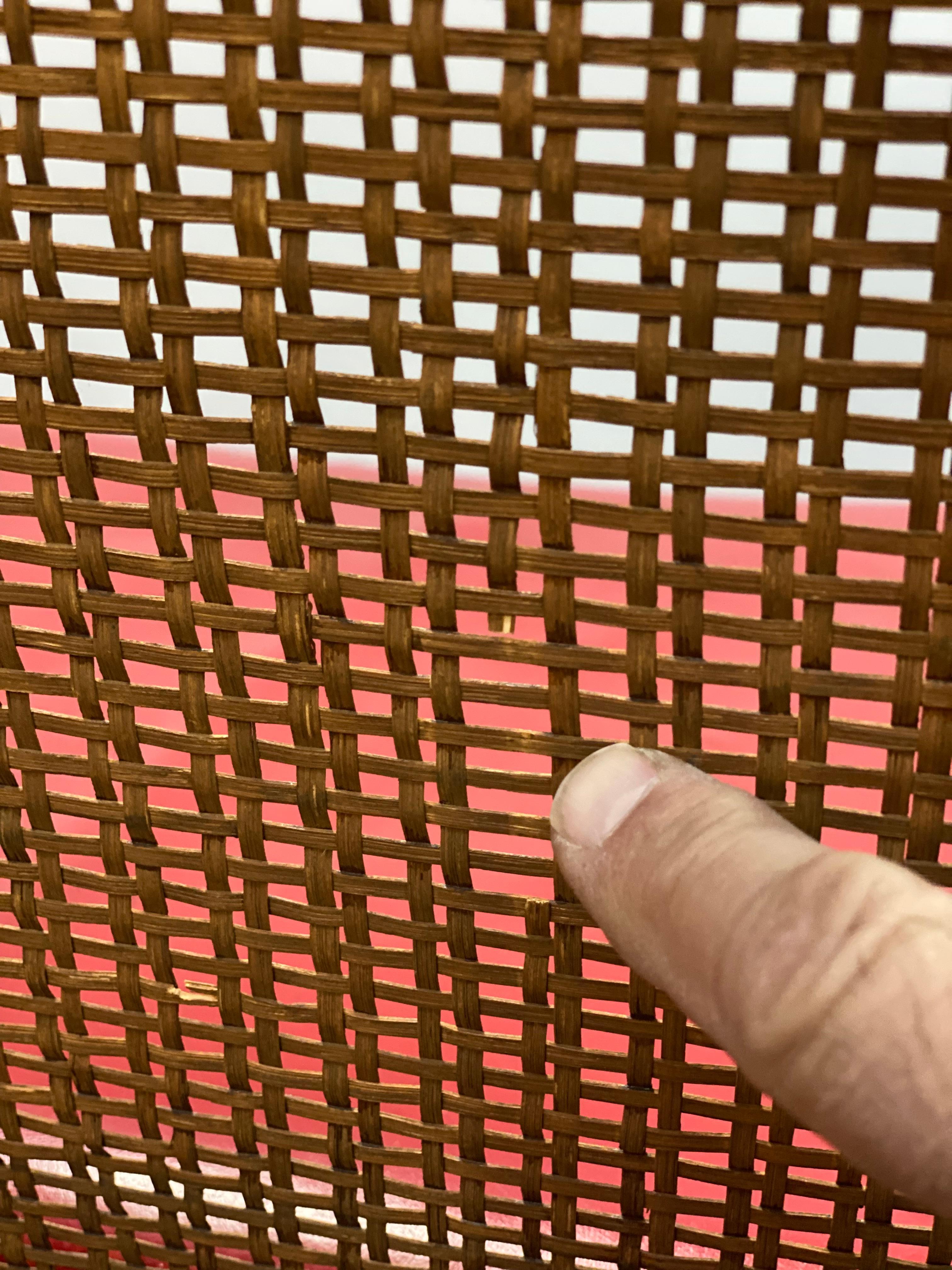 Edward Wormley for Dunbar Oak and Cane Back Dining Chairs, Set of Four in vendita 11