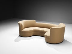 Divano 'Oasis' in lana color cammello di Edward Wormley per Dunbar