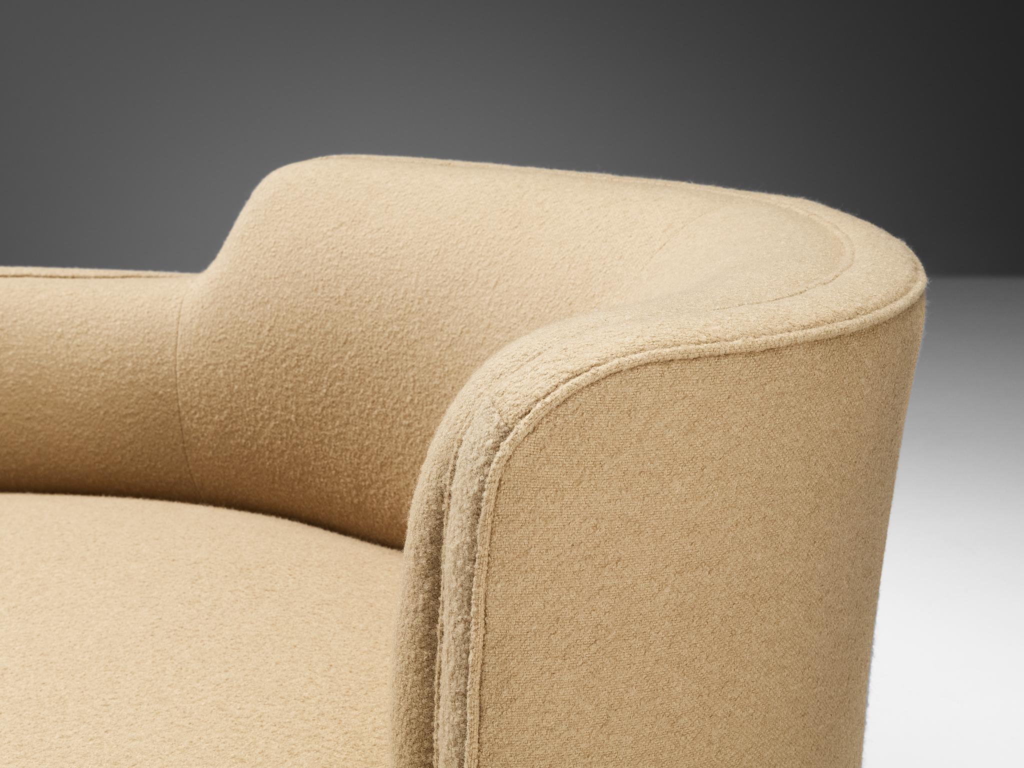 Fabric Edward Wormley for Dunbar 'Oasis' Sofa in Camel Wool For Sale