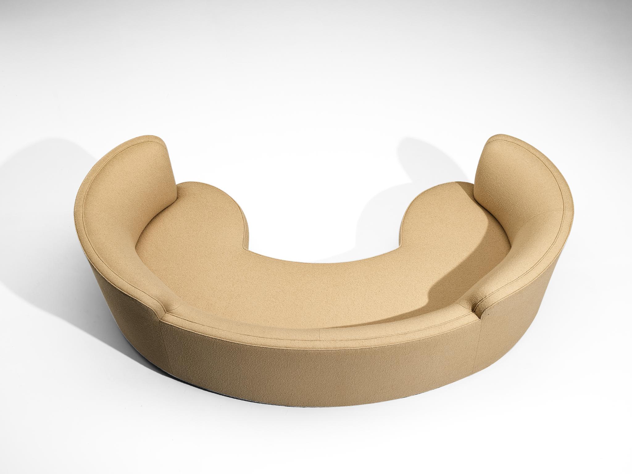 Edward Wormley for Dunbar 'Oasis' Sofa in Camel Wool For Sale 1