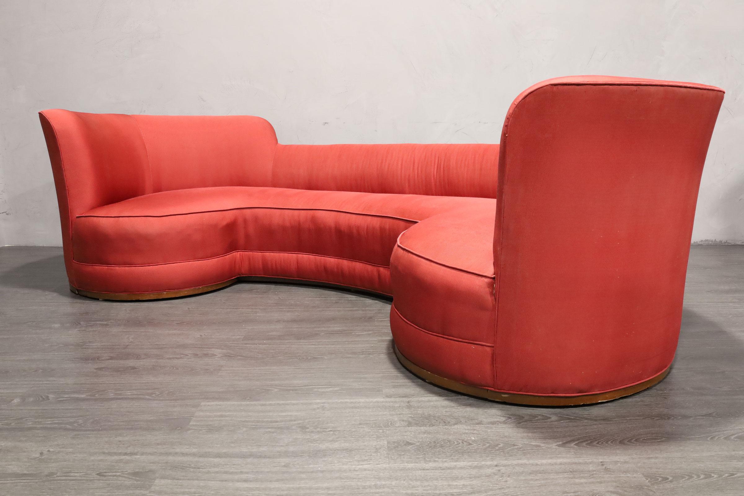 Upholstery Edward Wormley for Dunbar Oasis Sofa, Model 5200