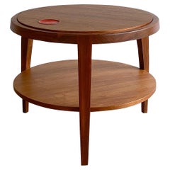 Vintage Edward Wormley for Dunbar Occasional Table with Natzler Tile, 1950s