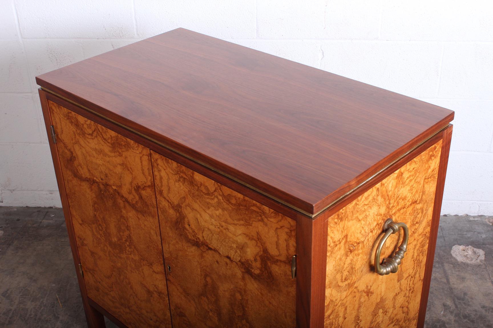 Edward Wormley for Dunbar Olive Burl Cabinet 6