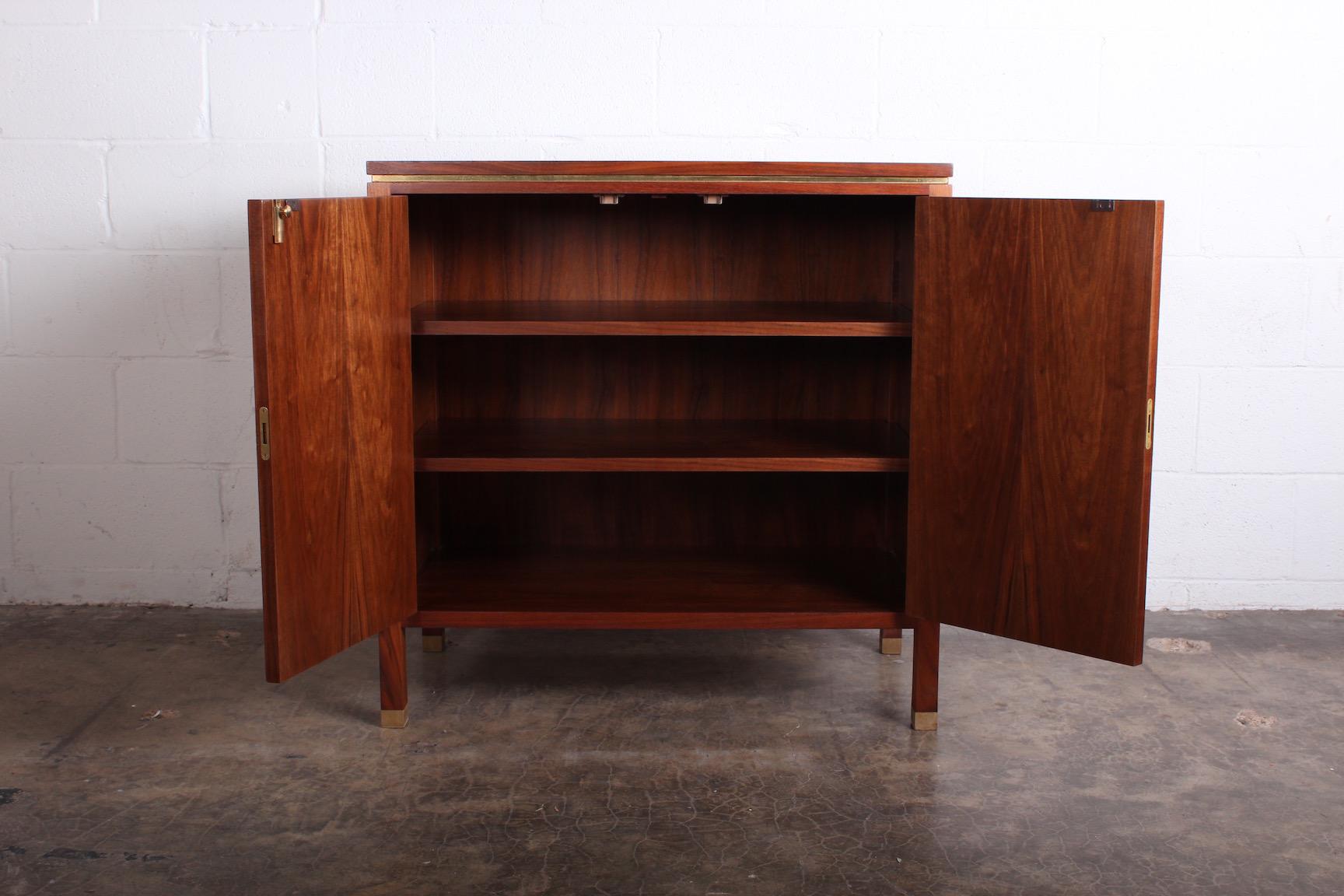 Mid-20th Century Edward Wormley for Dunbar Olive Burl Cabinet