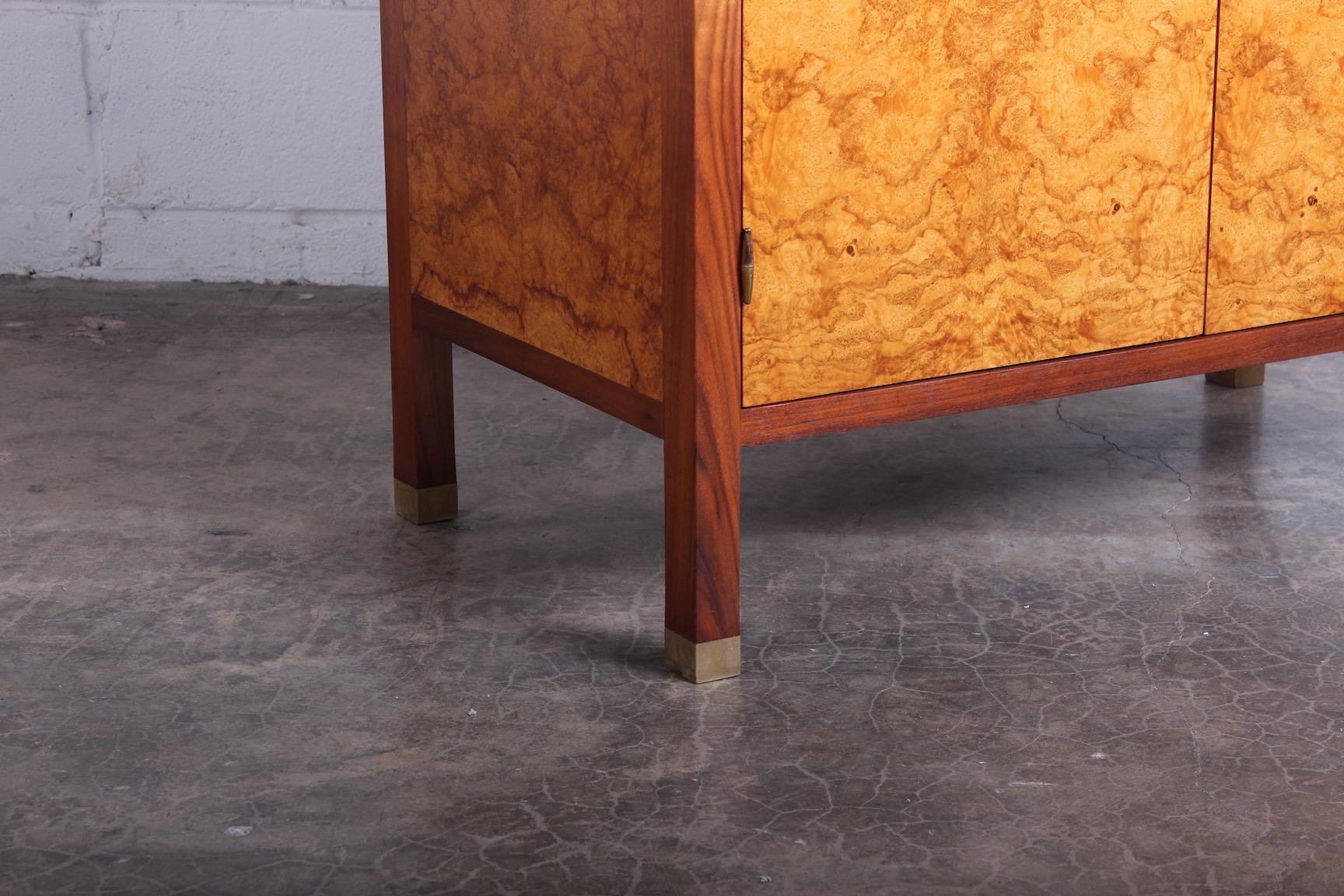 Edward Wormley for Dunbar Olive Burl Cabinet 2