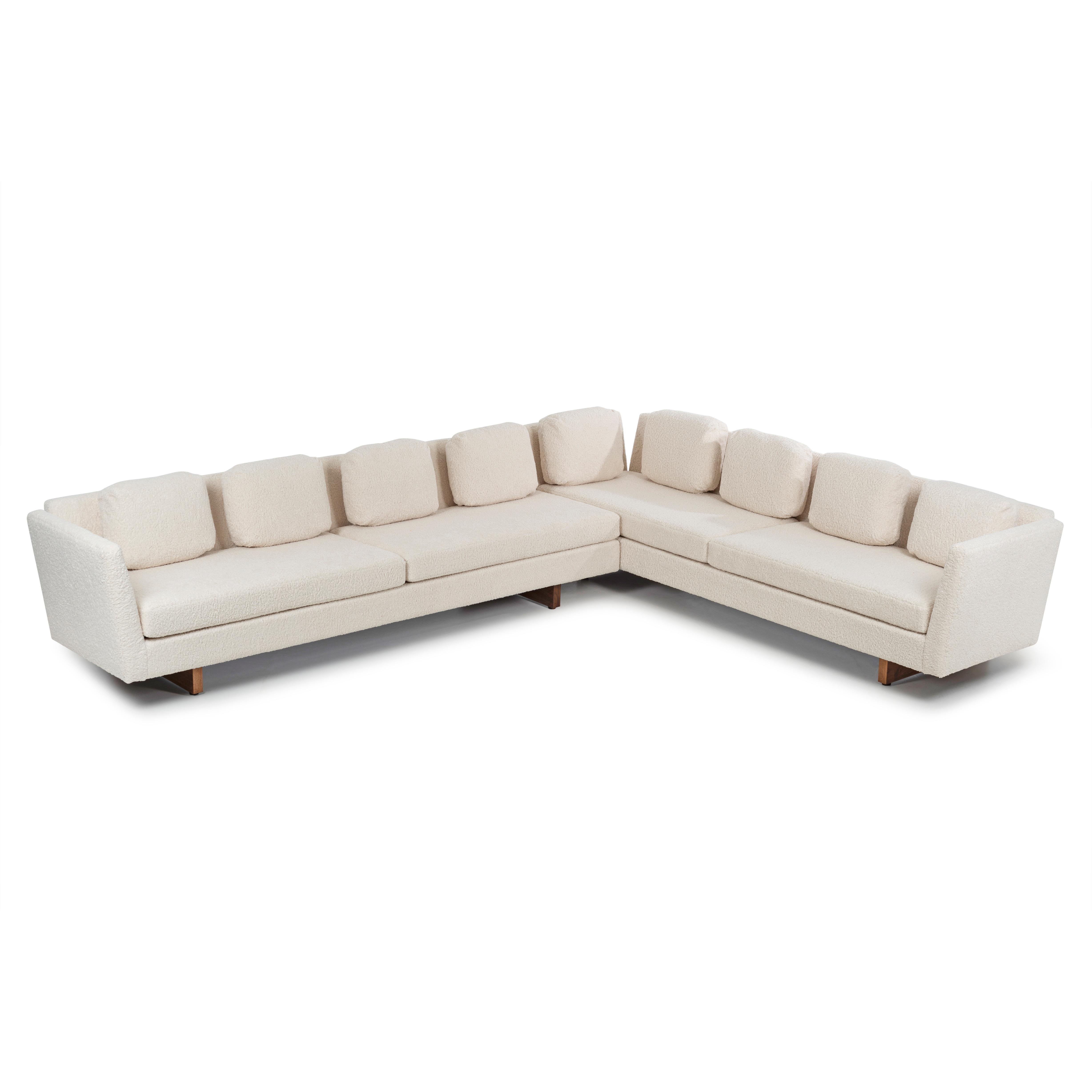 Mid-Century Modern Edward Wormley for Dunbar Open-Arm Sectional Sofa