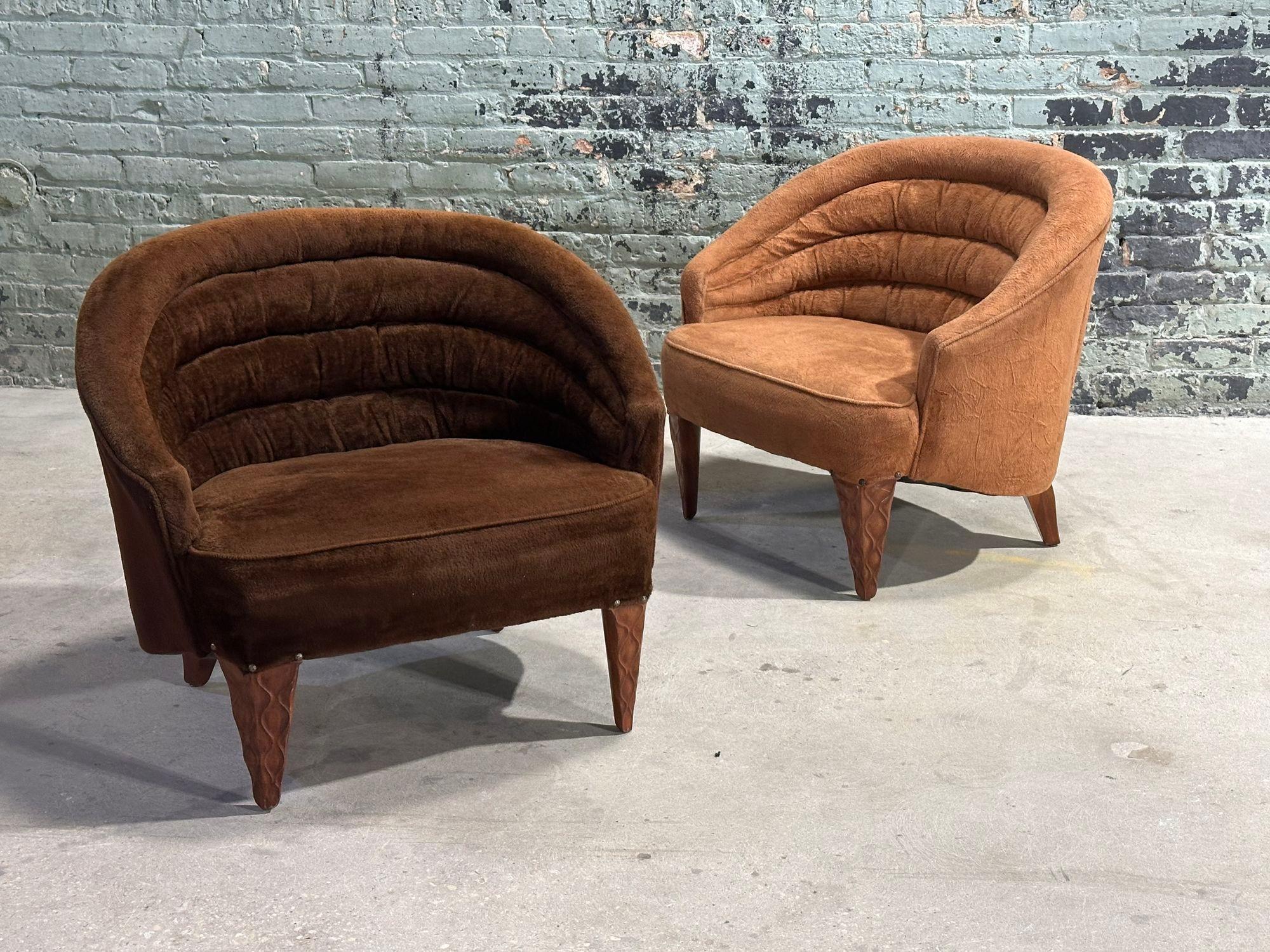 Américain Paire de chaises longues Janus d'Edward Wormley pour Dunbar, 1957 en vente