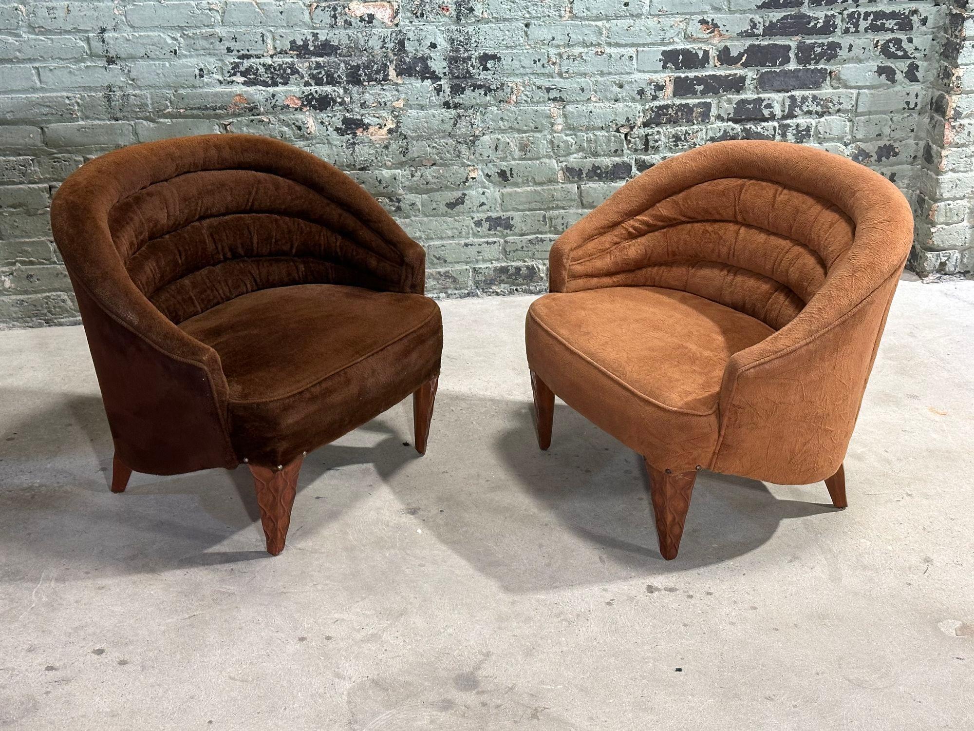 Milieu du XXe siècle Paire de chaises longues Janus d'Edward Wormley pour Dunbar, 1957 en vente