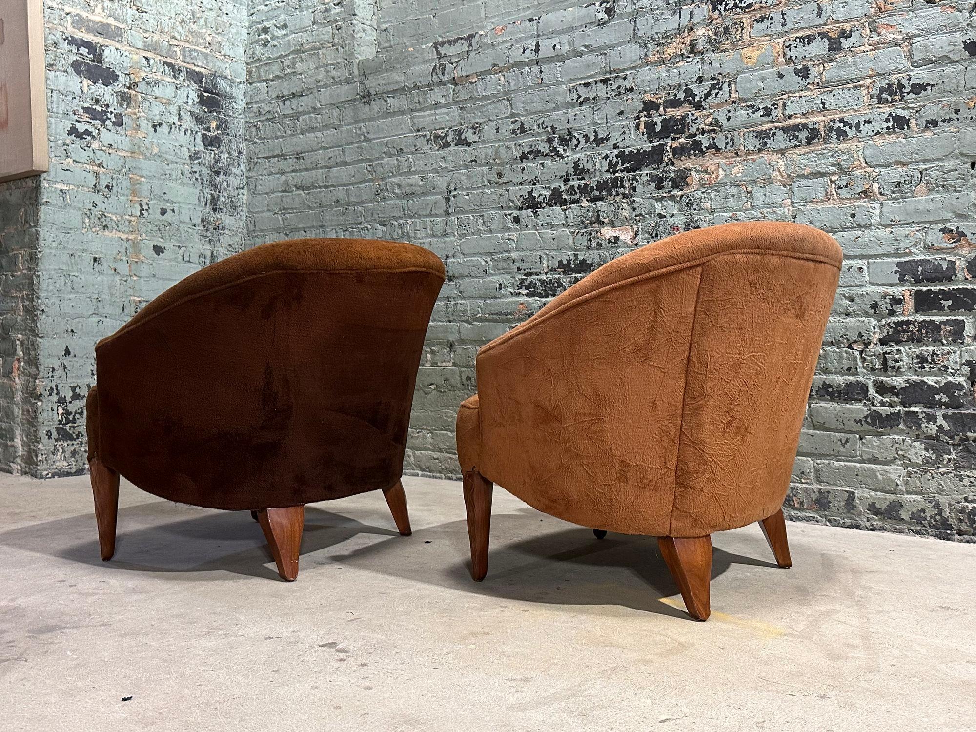 Paire de chaises longues Janus d'Edward Wormley pour Dunbar, 1957 en vente 1