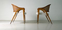 Edward Wormley for Dunbar, Pair of Armchairs, Model 5480, circa 1955