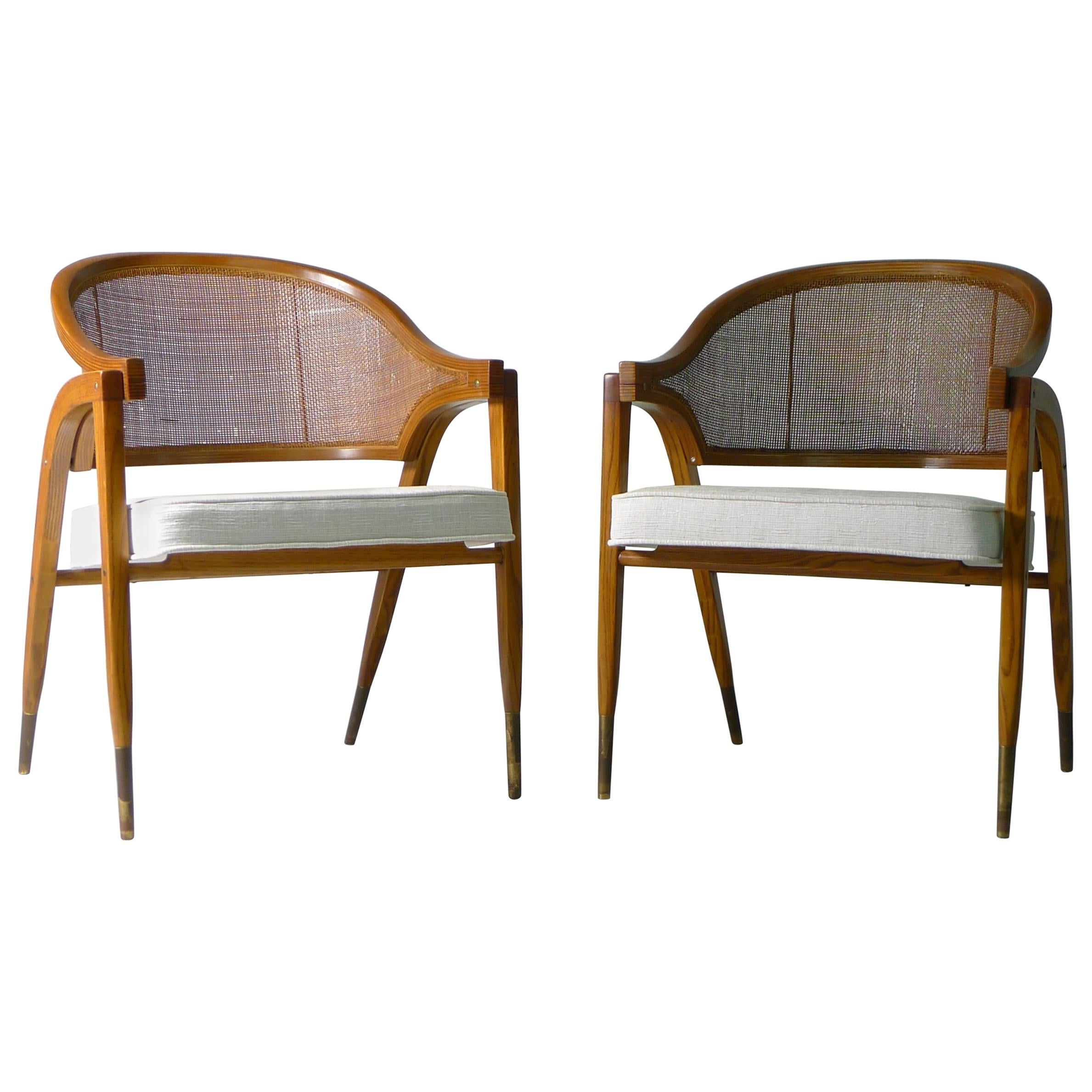 Edward Wormley for Dunbar, Pair of Armchairs, Model 5480, circa 1955