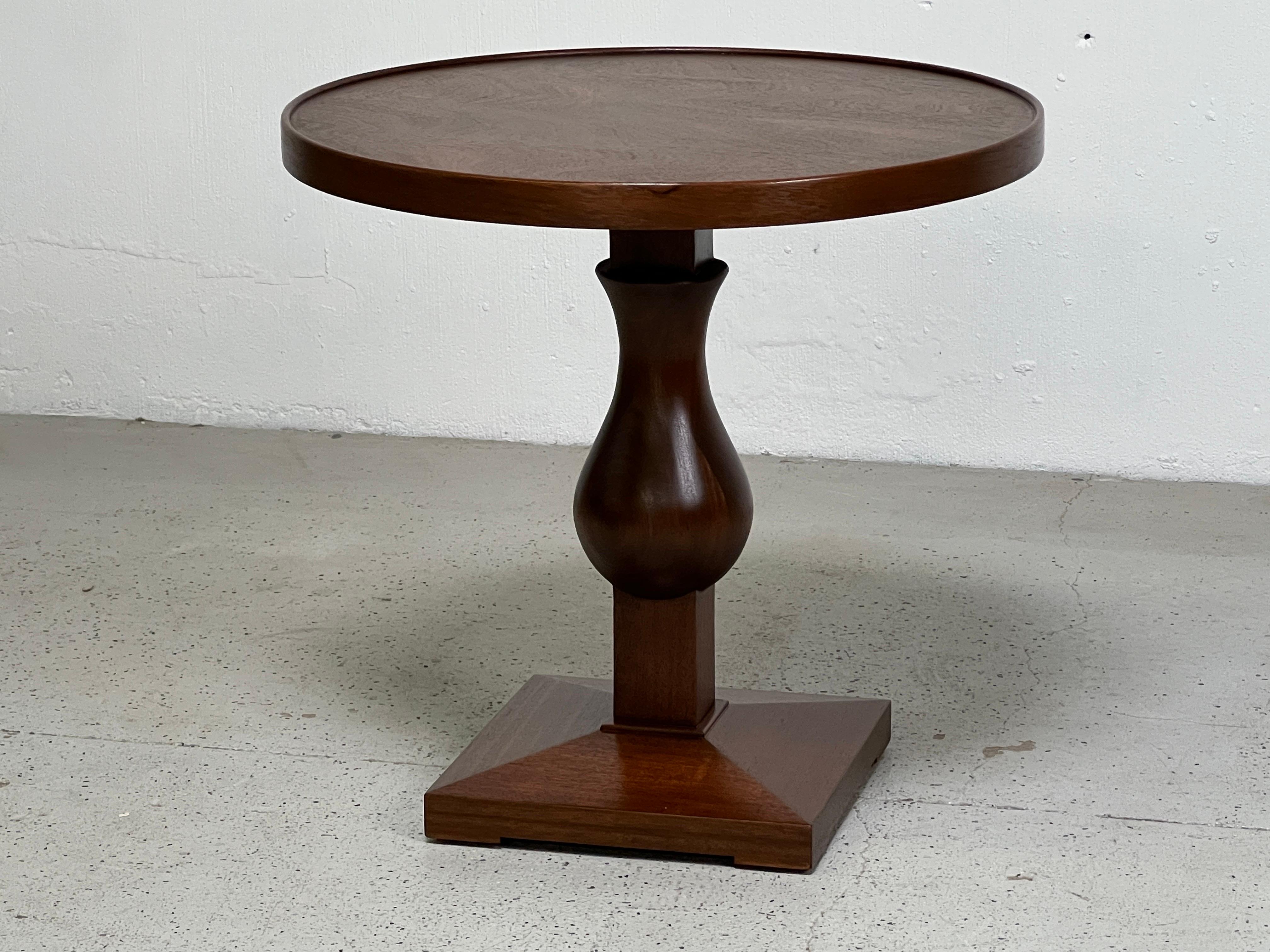 Edward Wormley for Dunbar Pedestal Table In Good Condition In Dallas, TX