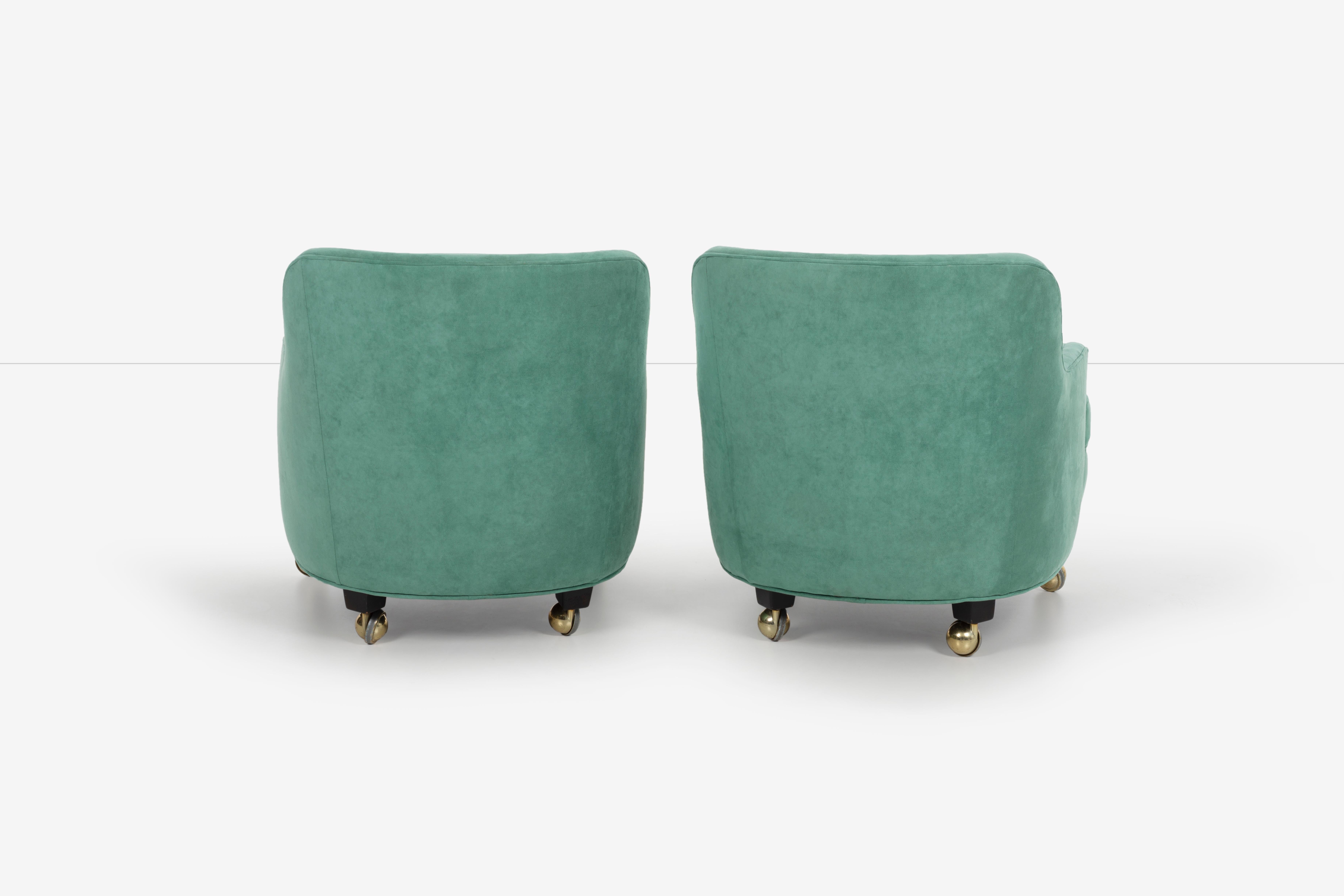 Mid-20th Century Edward Wormley for Dunbar Pull-Up Lounge Chairs