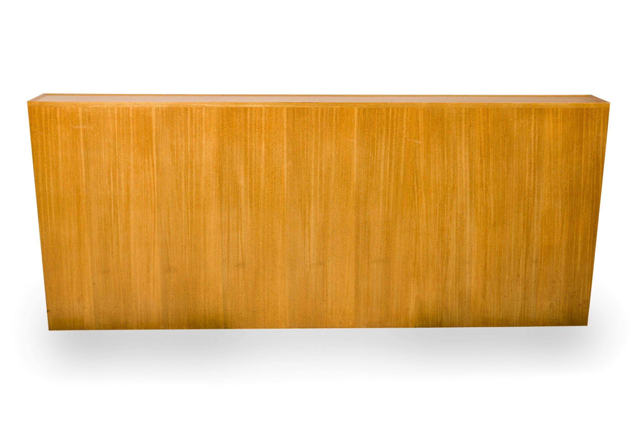 Edward Wormley for Dunbar Queen Size Wooden Storage Headboard In Good Condition For Sale In New York, NY