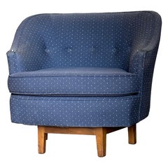 Edward Wormley for Dunbar Rare Swivel Chair, 1950s