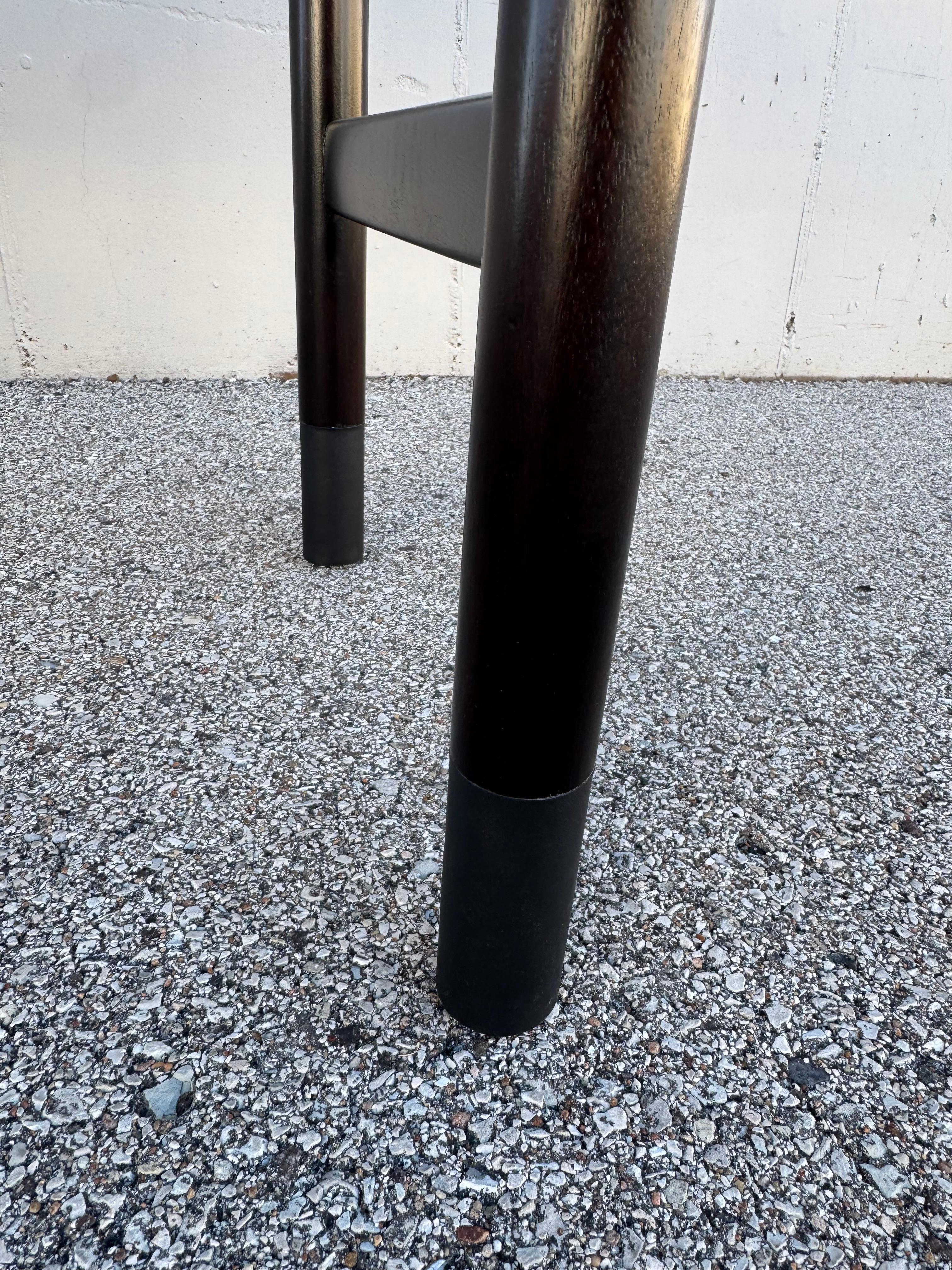 Edward Wormley for Dunbar Refinished Two-Tone Console or Sofa Table with Drawer For Sale 3