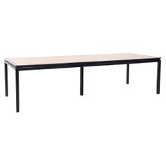 Edward Wormley for Dunbar Rosewood and Ebonized Oak Dining Table with 2 Leaves
