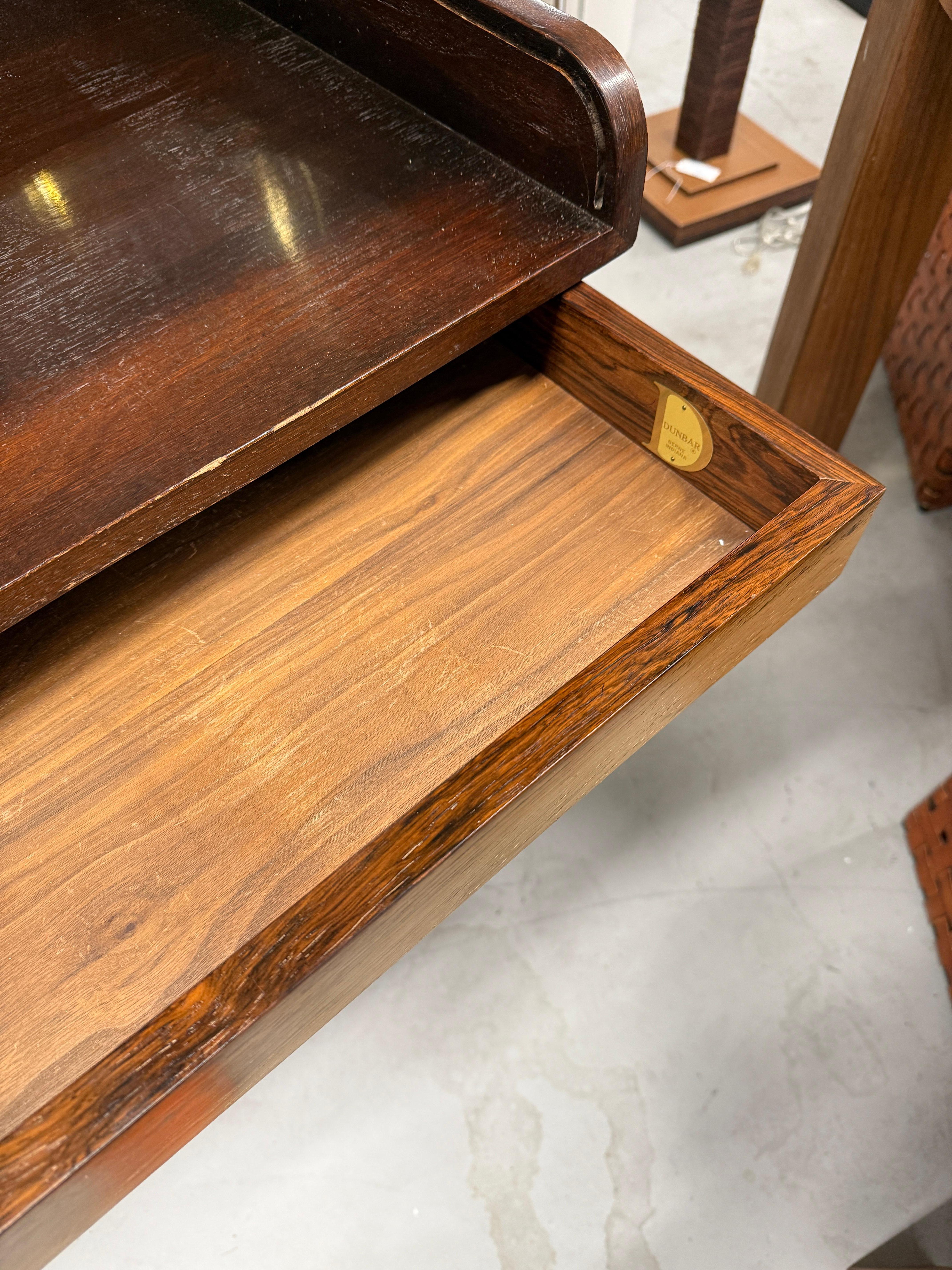 Edward Wormley per Dunbar, Rosewood e  Scrivania Rolltop in mogano in vendita 1