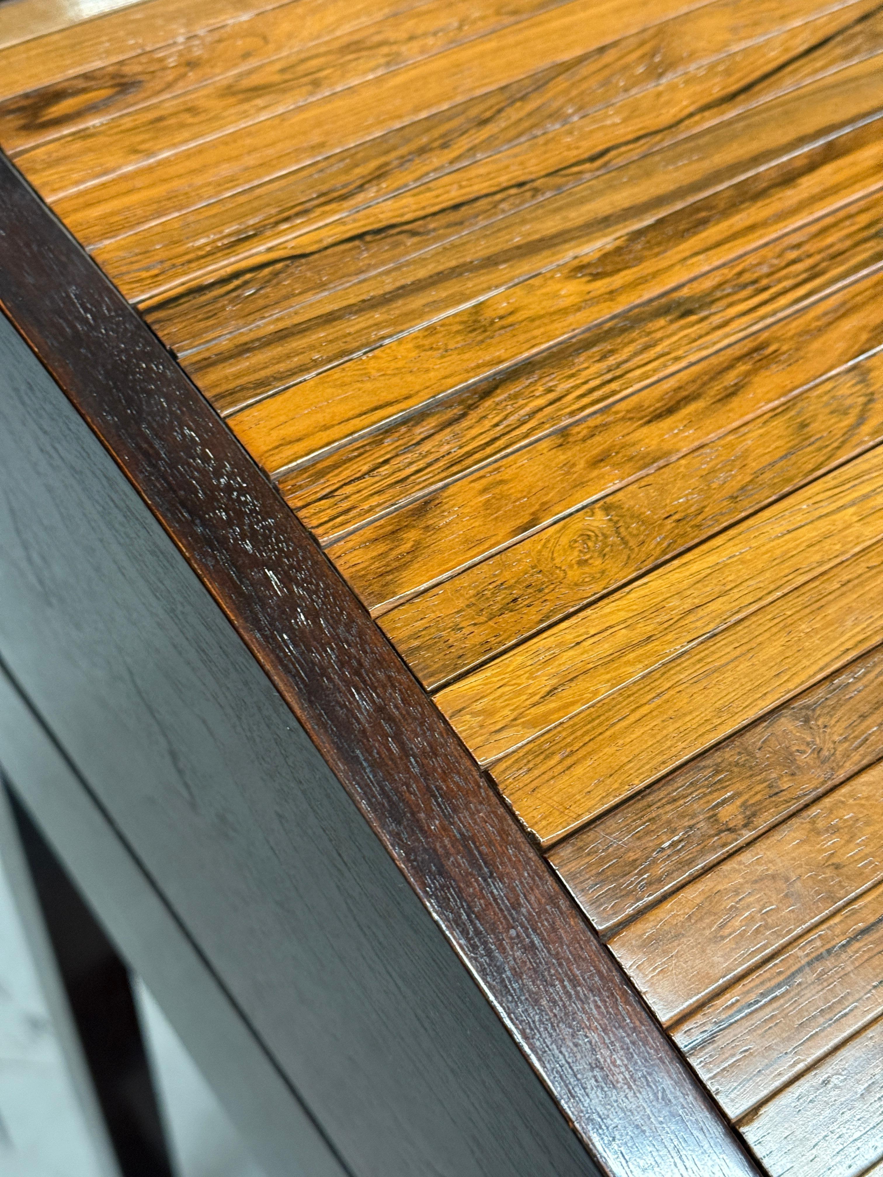 Edward Wormley per Dunbar, Rosewood e  Scrivania Rolltop in mogano in vendita 7