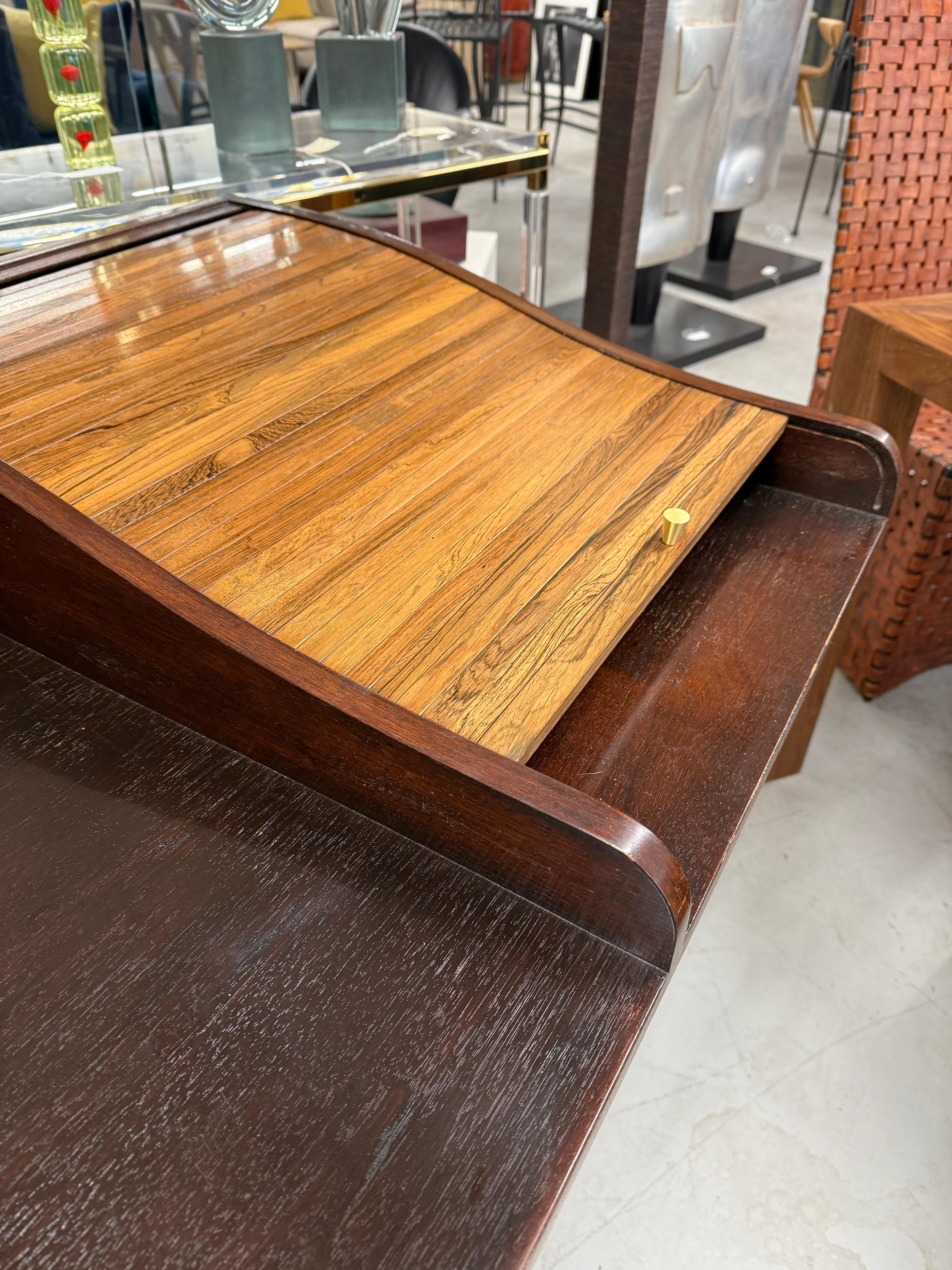 Edward Wormley per Dunbar, Rosewood e  Scrivania Rolltop in mogano in vendita 11