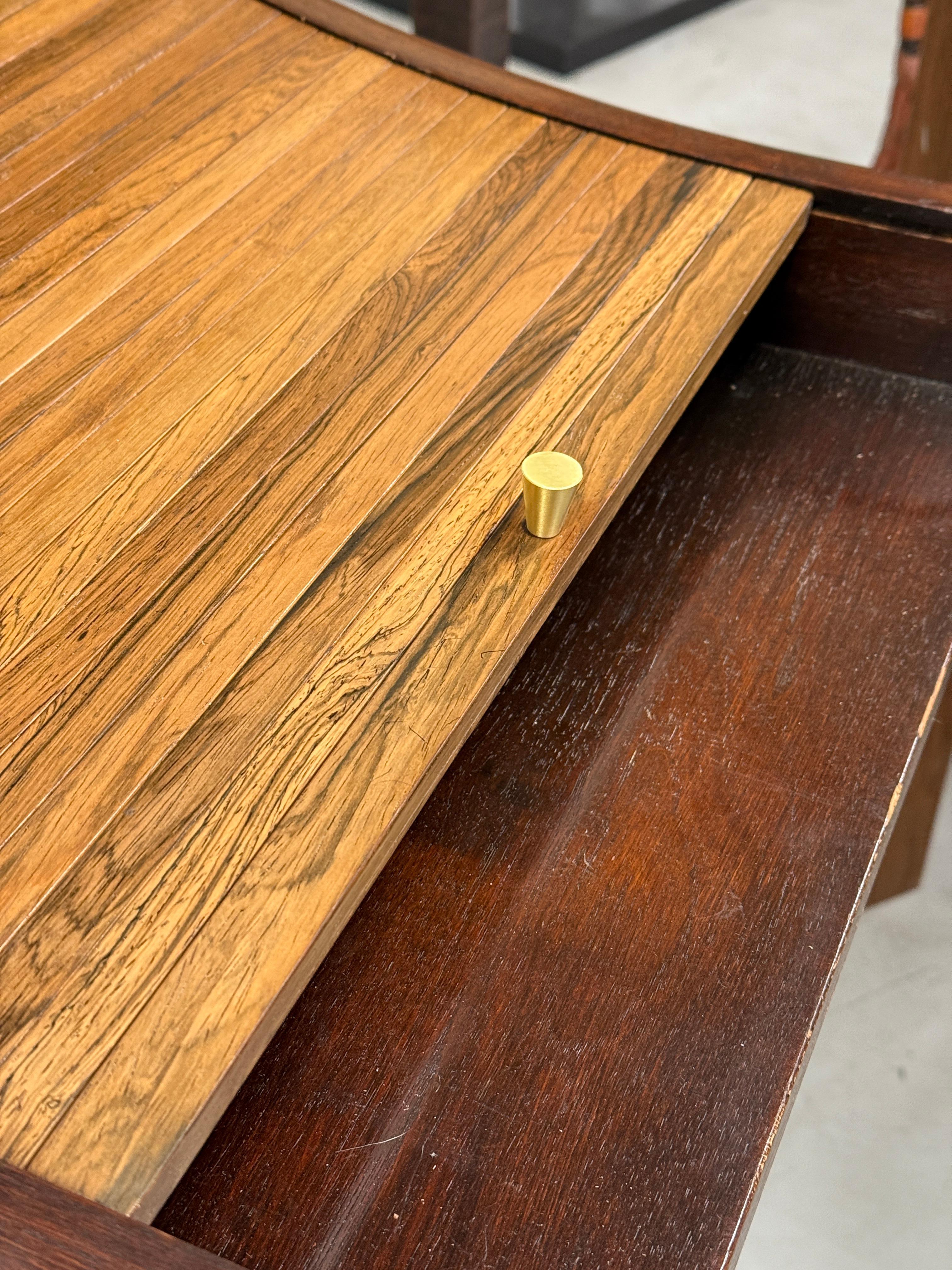 Edward Wormley per Dunbar, Rosewood e  Scrivania Rolltop in mogano in vendita 12