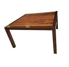 Edward Wormley for Dunbar Rosewood and walnut Square Coffee Table