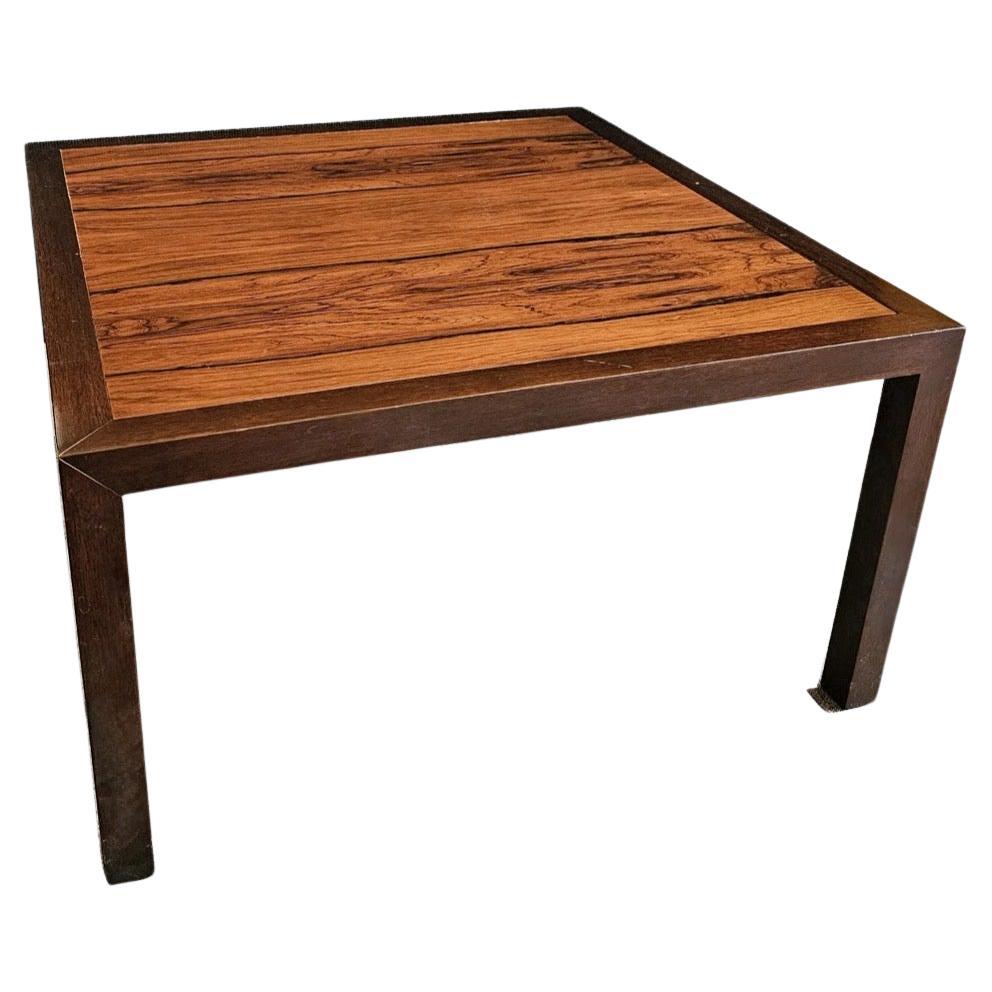 Edward Wormley for Dunbar Rosewood and walnut Square Coffee Table