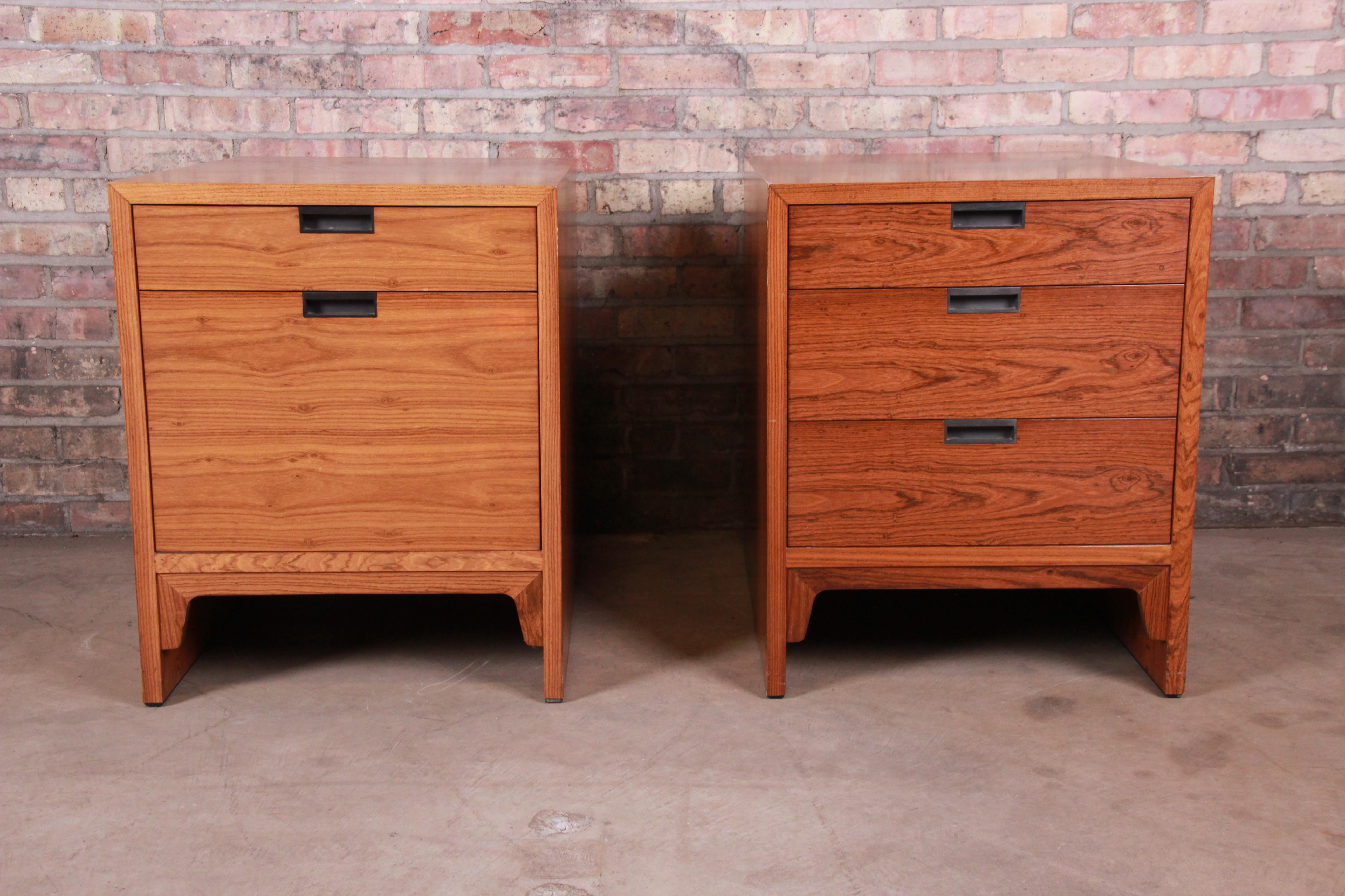 Mid-Century Modern Edward Wormley for Dunbar Rosewood Chests of Drawers or Nightstands, Pair